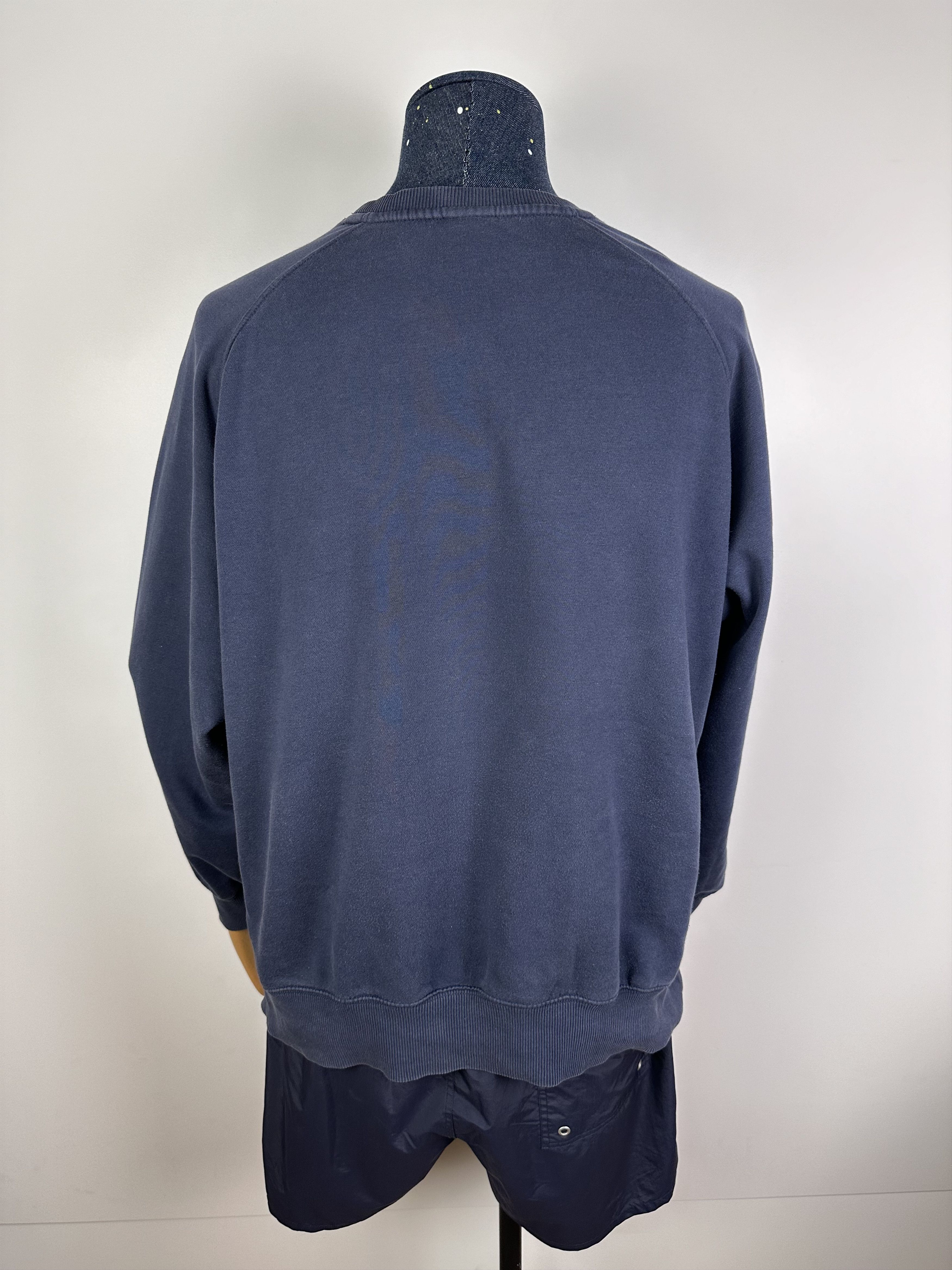 Nike × Vintage Vintage Nike Sweatshirt Grey Embroidered Spell Out Pullover Size US XL / EU 56 / 4 - 8 Thumbnail
