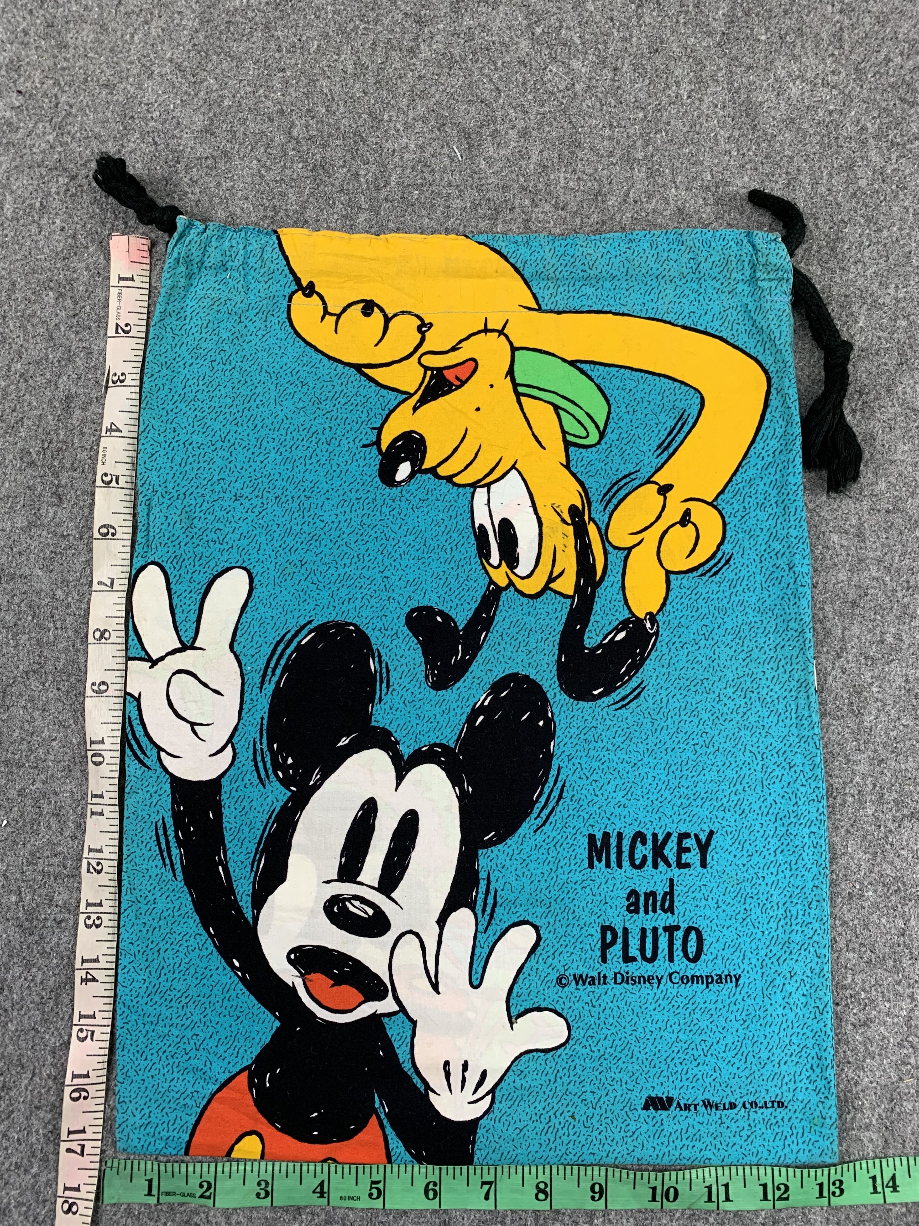 Disney Vintage Mickey Mouse And Pluto Full Print Bag BG0061 Size ONE SIZE - 4 Thumbnail