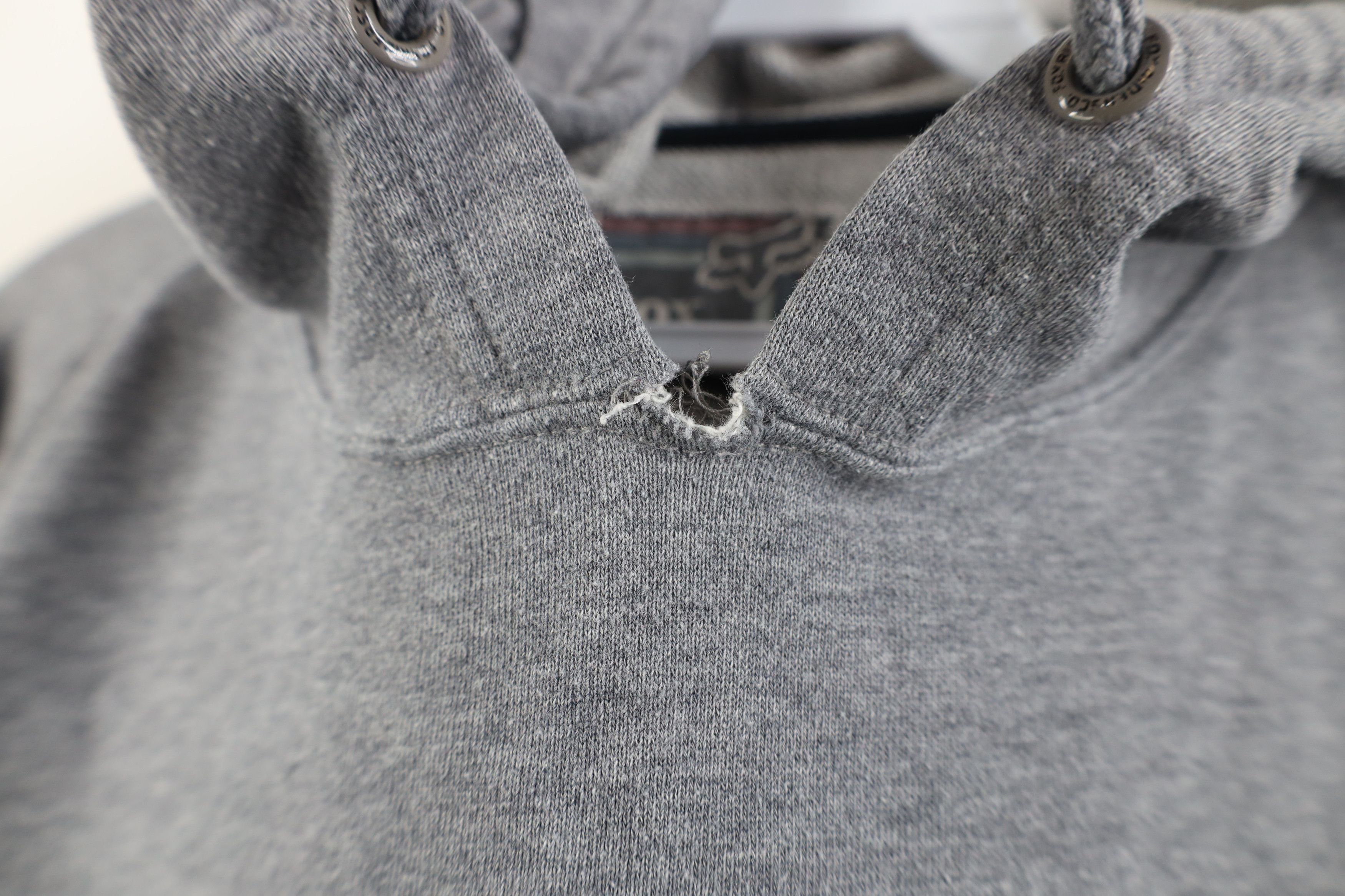 Fox Racing Vintage Y2K Fox Racing Wings Tribal Cropped Hoodie Gray Size S / US 4 / IT 40 - 5 Thumbnail