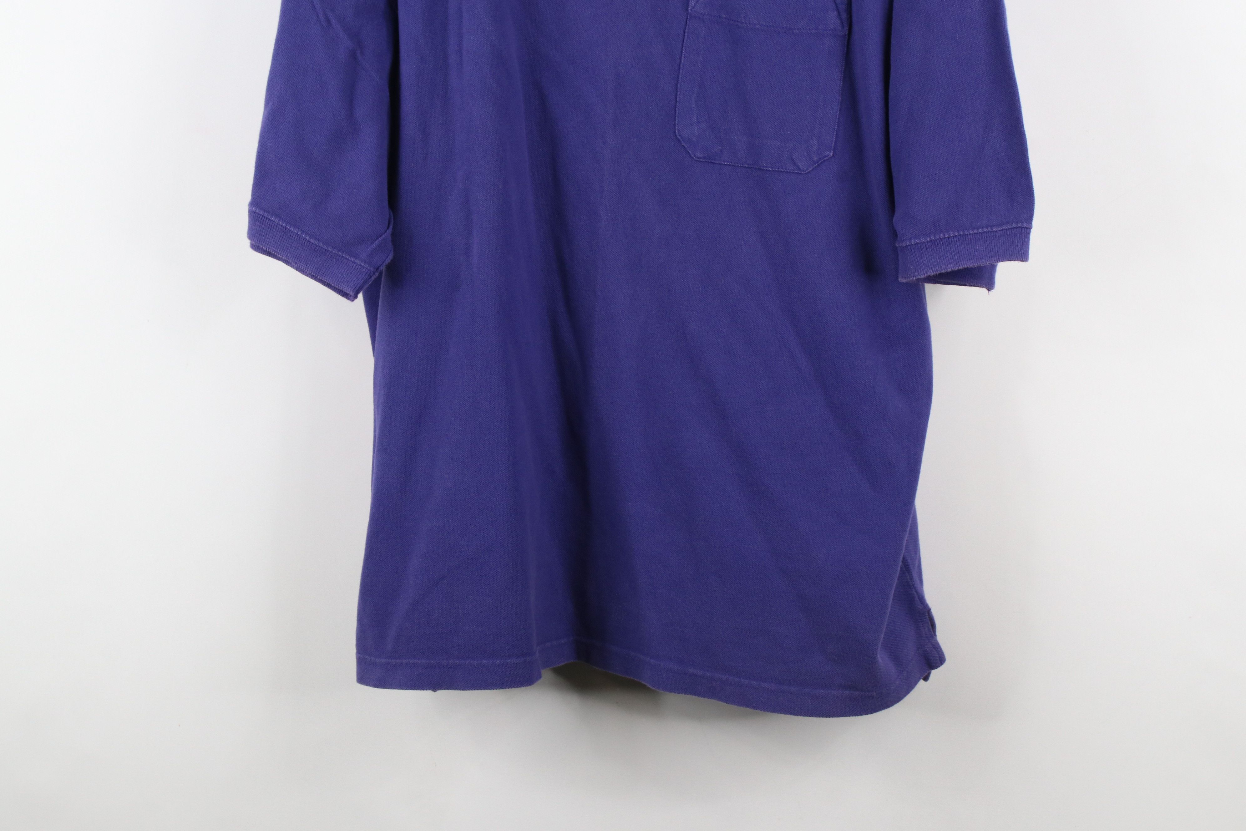 Gap × Vintage Vintage 90s Gap Baggy Fit Collared Polo Shirt Purple Cotton Size US XL / EU 56 / 4 - 3 Thumbnail