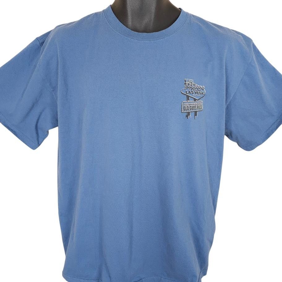 Vintage Vintage Old Guys Rule T Shirt Mens Size Large Blue Y2K Vegas Size US L / EU 52-54 / 3 - 2 Thumbnail