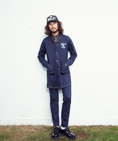 Hysteric Glamour Hysteric Glamour Dark Blue Shop Coat Size US L / EU 52-54 / 3 - 3 Thumbnail