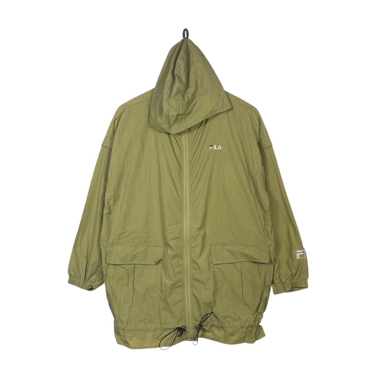 Fila Fila Hooded Longline Parka Jacket Olive Utility Full Zip Size US L / EU 52-54 / 3 - 1 Thumbnail