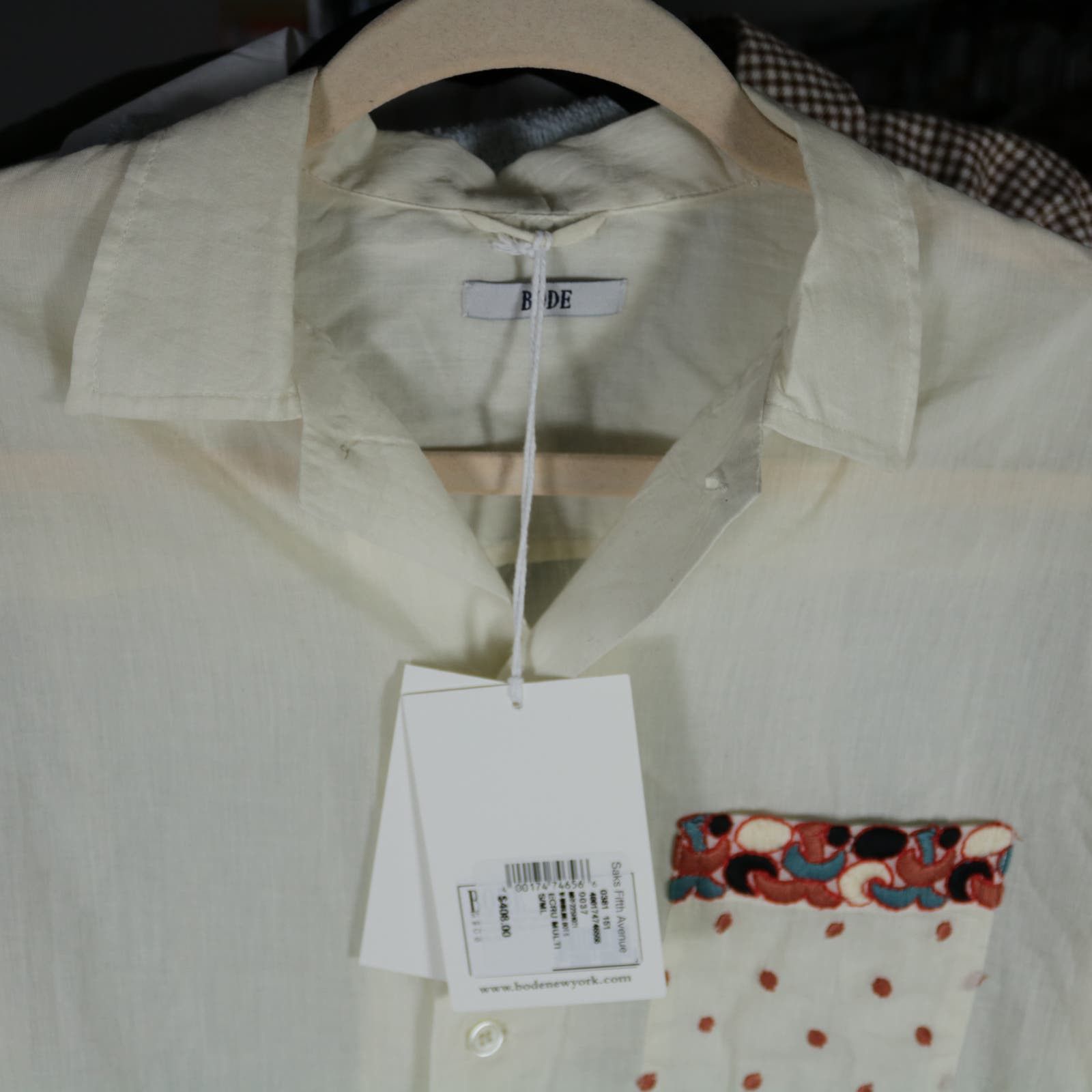 Bode Bode New York Whirling Dot Shirt S / M New Size US S / EU 44-46 / 1 - 2 Thumbnail