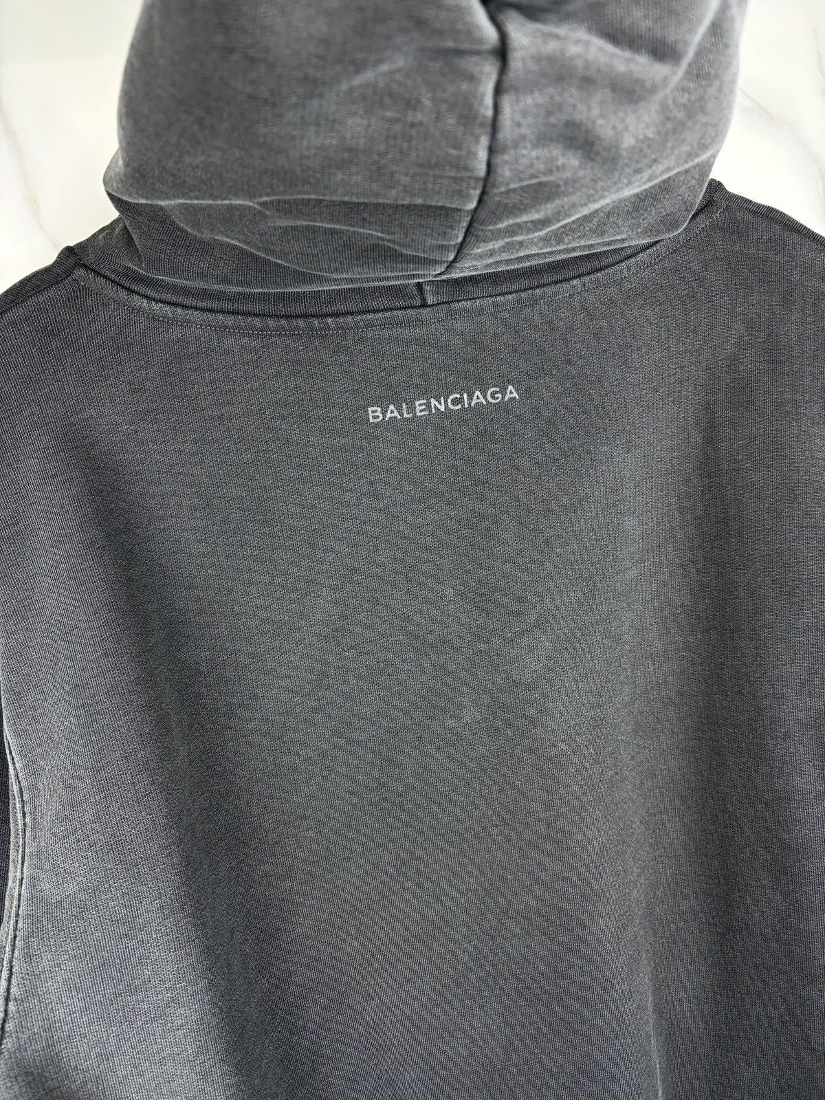 Balenciaga FW17 Balenciaga Paris Tourist Souvenir Hoodie Faded Gray Size US S / EU 44-46 / 1 - 4 Thumbnail