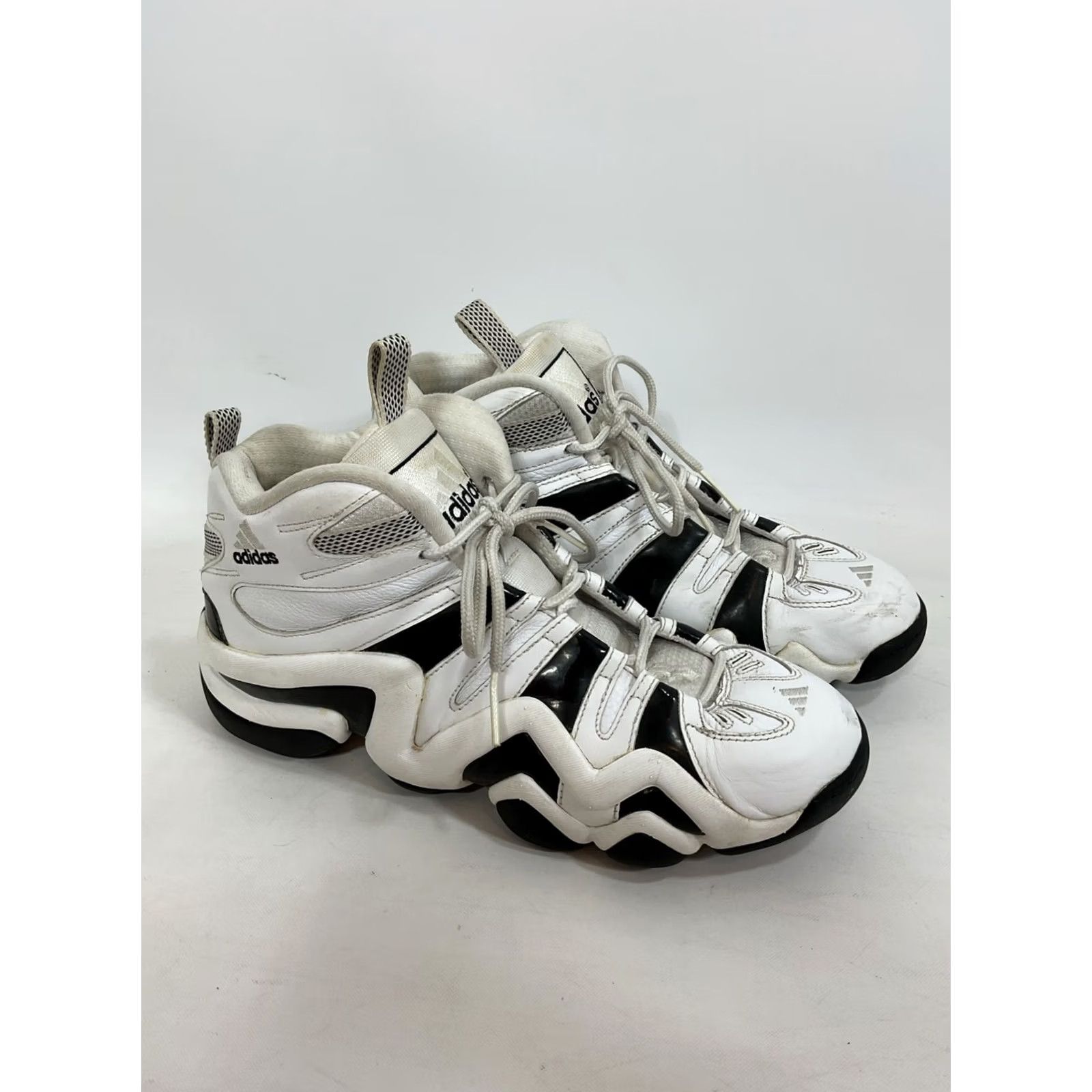 Adidas VINTAGE adidas Crazy 8 Kobe Bryant White Black 11.5 Mens Sneaker Mid Top Leather Cushioned Comfort 2005 Rare OG Stars Sports 809697 KB8 US Size 11.5 Size US 12 / EU 45 - 6 Thumbnail