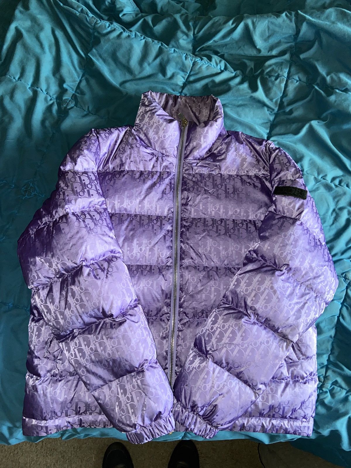 Dior Dior Oblique Purple Puffer Jacket Mens RARE size 50/Medium Size US M / EU 48-50 / 2 - 9 Thumbnail