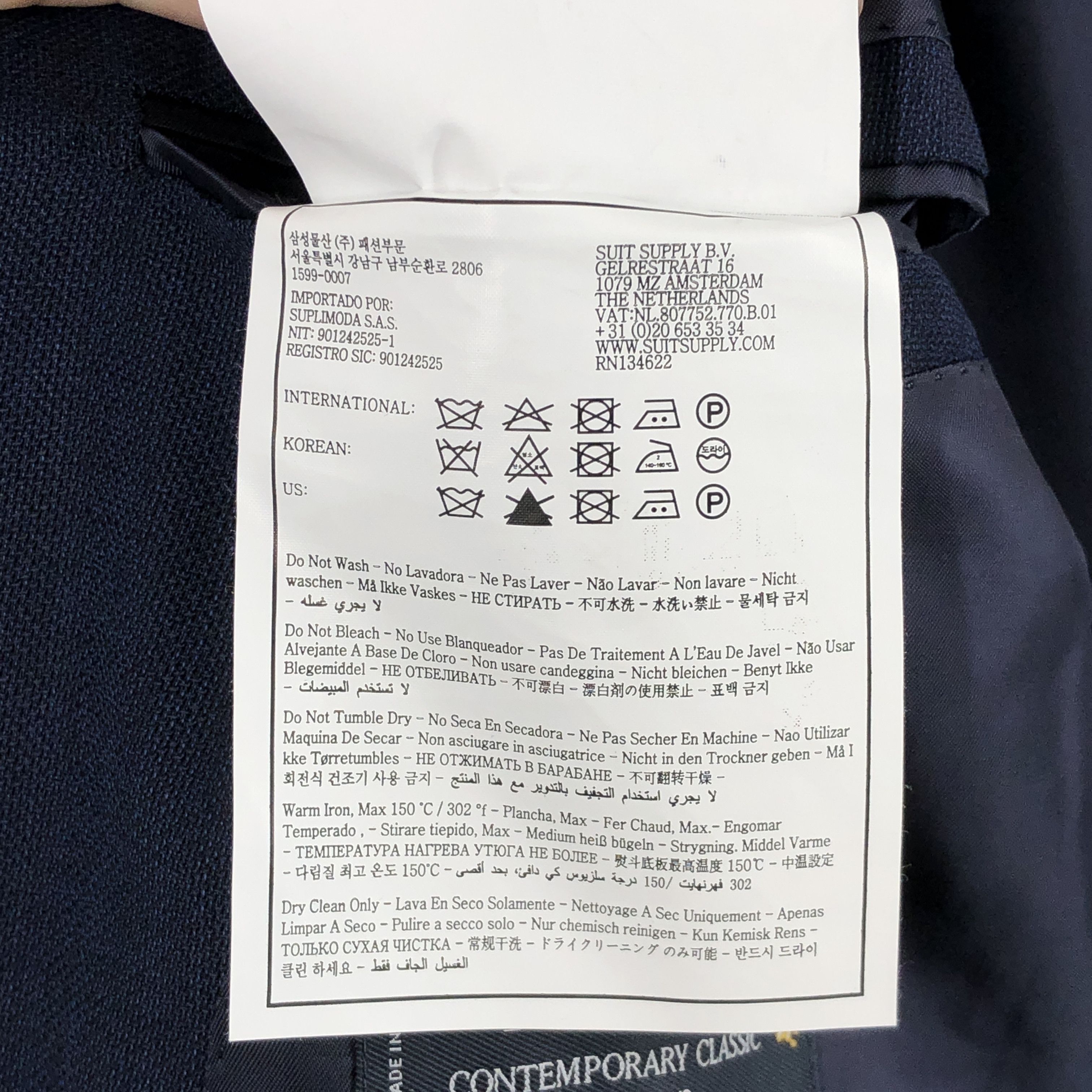 Suitsupply Lazio Single Breasted Wool Blazer Size EU:98; UK:40; US:40S Size 40S - 10 Thumbnail