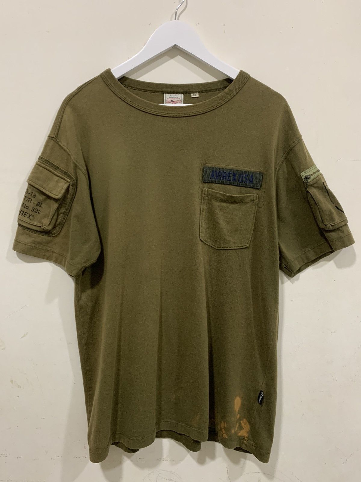 Avirex 🔥 🔥🔥 Avirex USA Army Style T-shirt Faded Colour Size US XL / EU 56 / 4 - 1 Thumbnail
