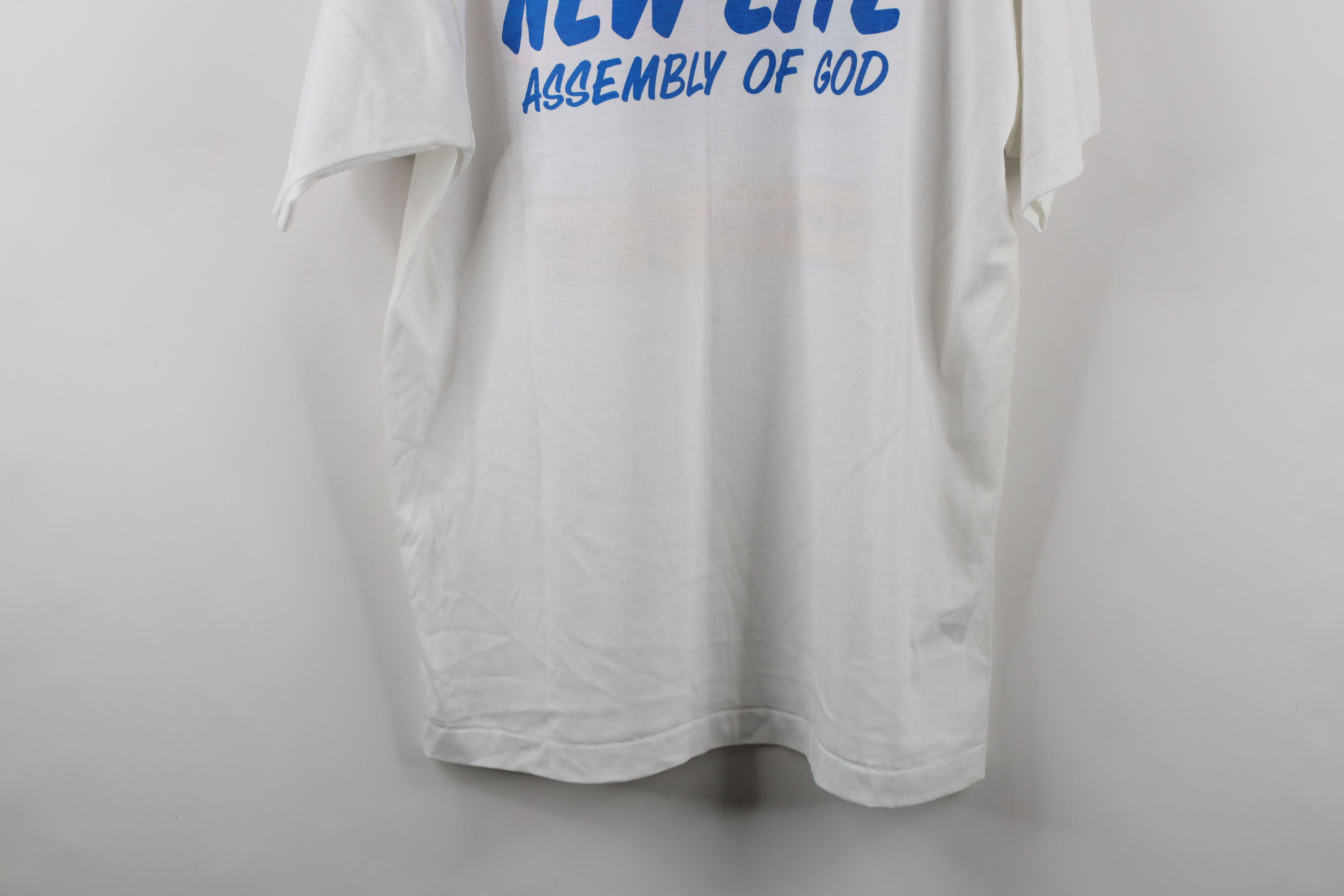 Vintage Vintage 90s Christian New Life Jesus Romans 6:4 T-Shirt USA Size US XL / EU 56 / 4 - 13 Thumbnail