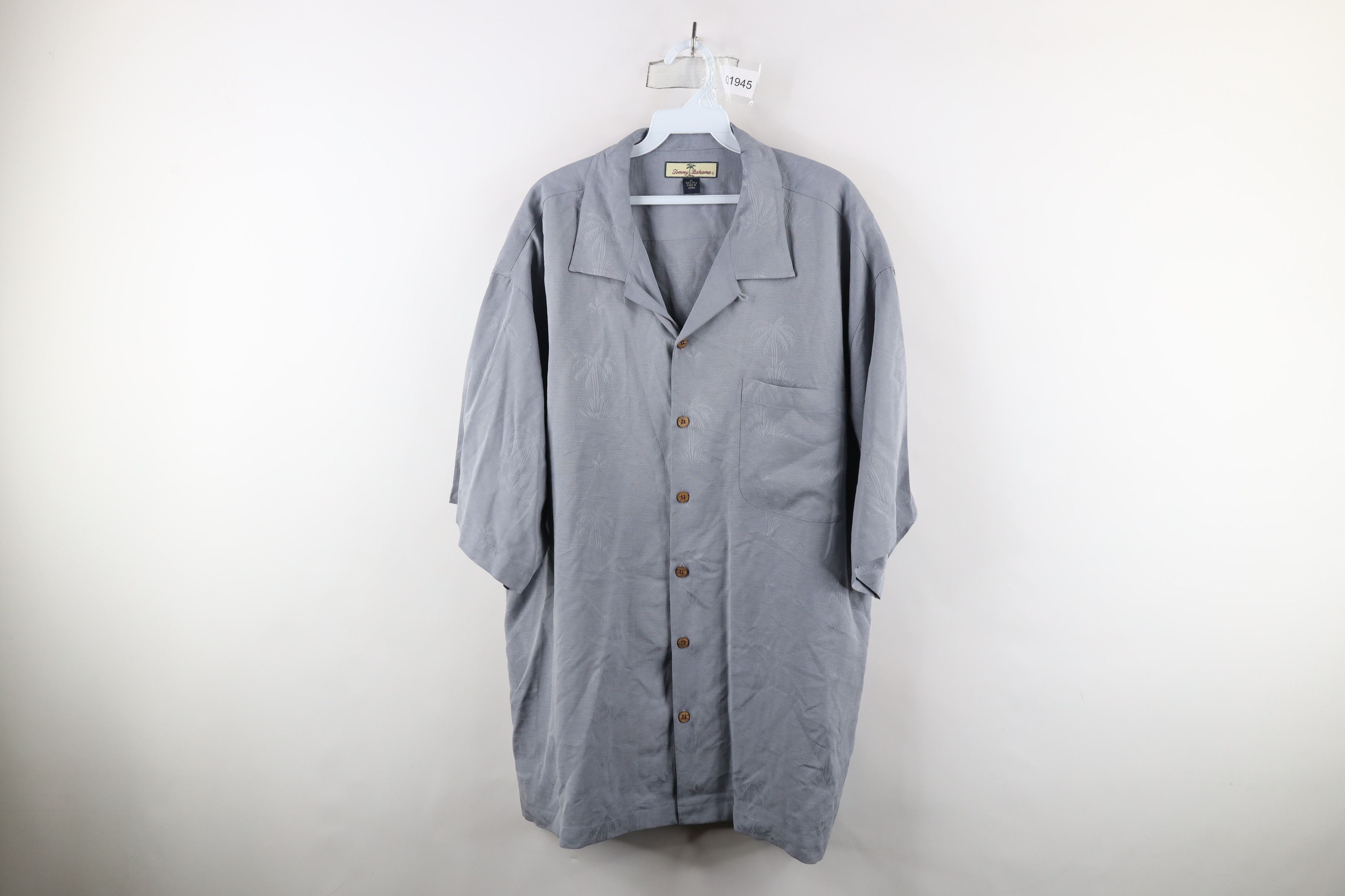Tommy Bahama × Vintage Vintage 90s Tommy Bahama Collar Palm Tree Button Shirt Blue Size US XL / EU 56 / 4 - 1 Thumbnail