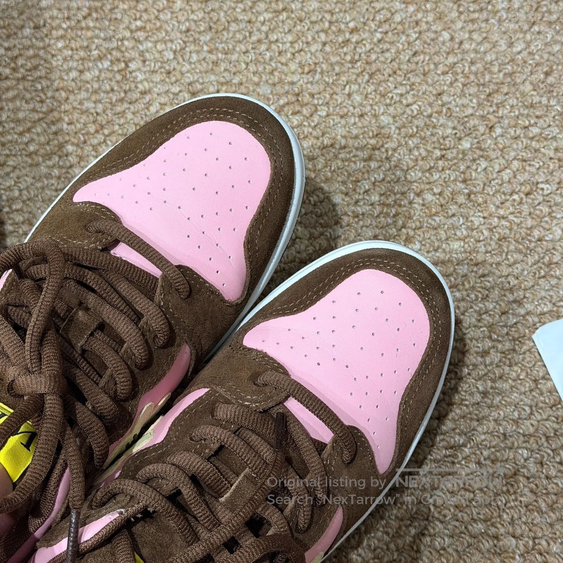 Other Retro Stylish Low-Top Sneakers in Pink. Size US 8 / EU 41 - 3 Thumbnail