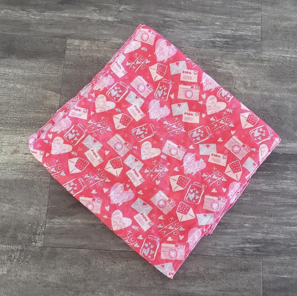 Designer Pink Hugs+Kisses Xoxo Infinity Scarf Size ONE SIZE - 2 Thumbnail
