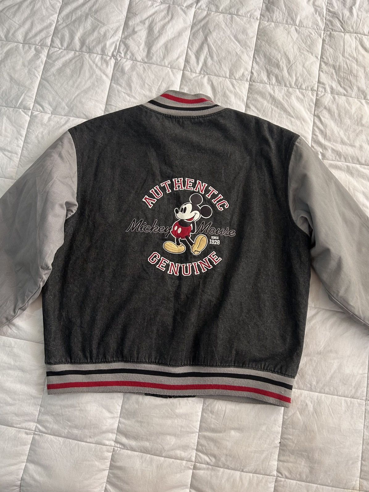 Disney Disney Store Mickey Varsity Denim Jacket VTH 90s Size US M / EU 48-50 / 2 - 1 Thumbnail