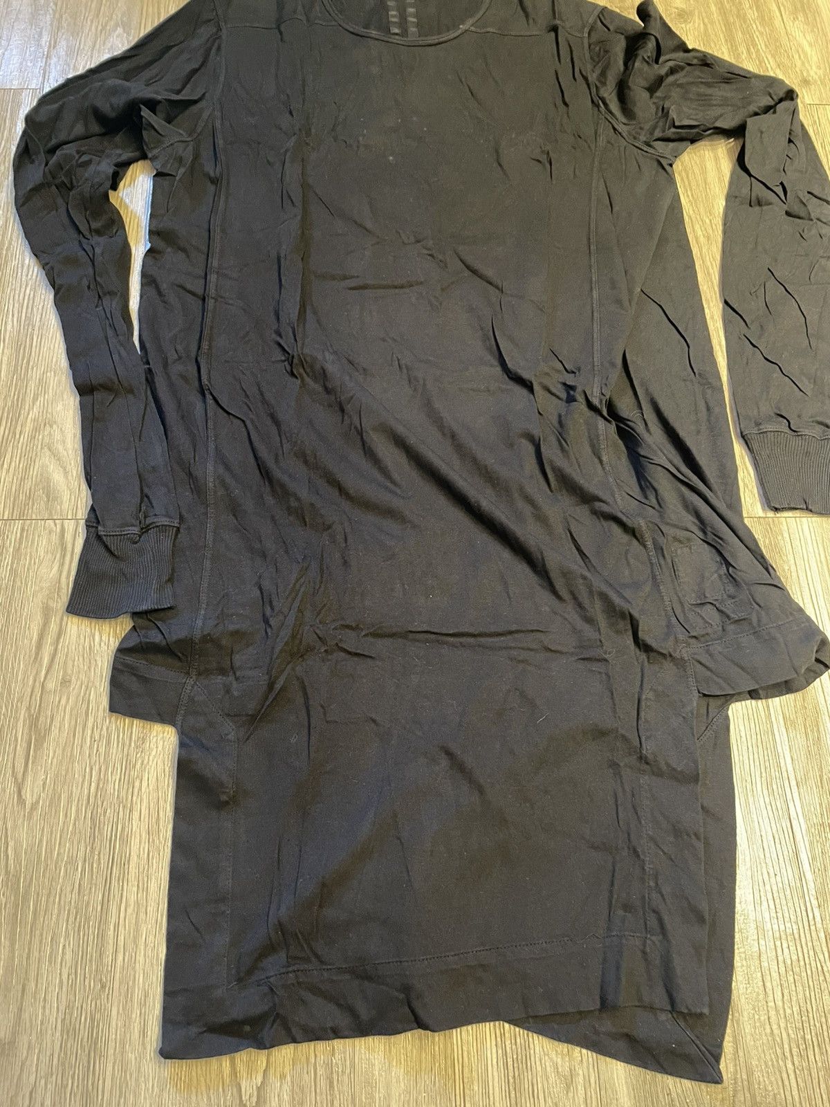 Rick Owens Drkshdw Rick Owens Extended Long Long Sleeve Tee Size US XL / EU 56 / 4 - 1 Thumbnail
