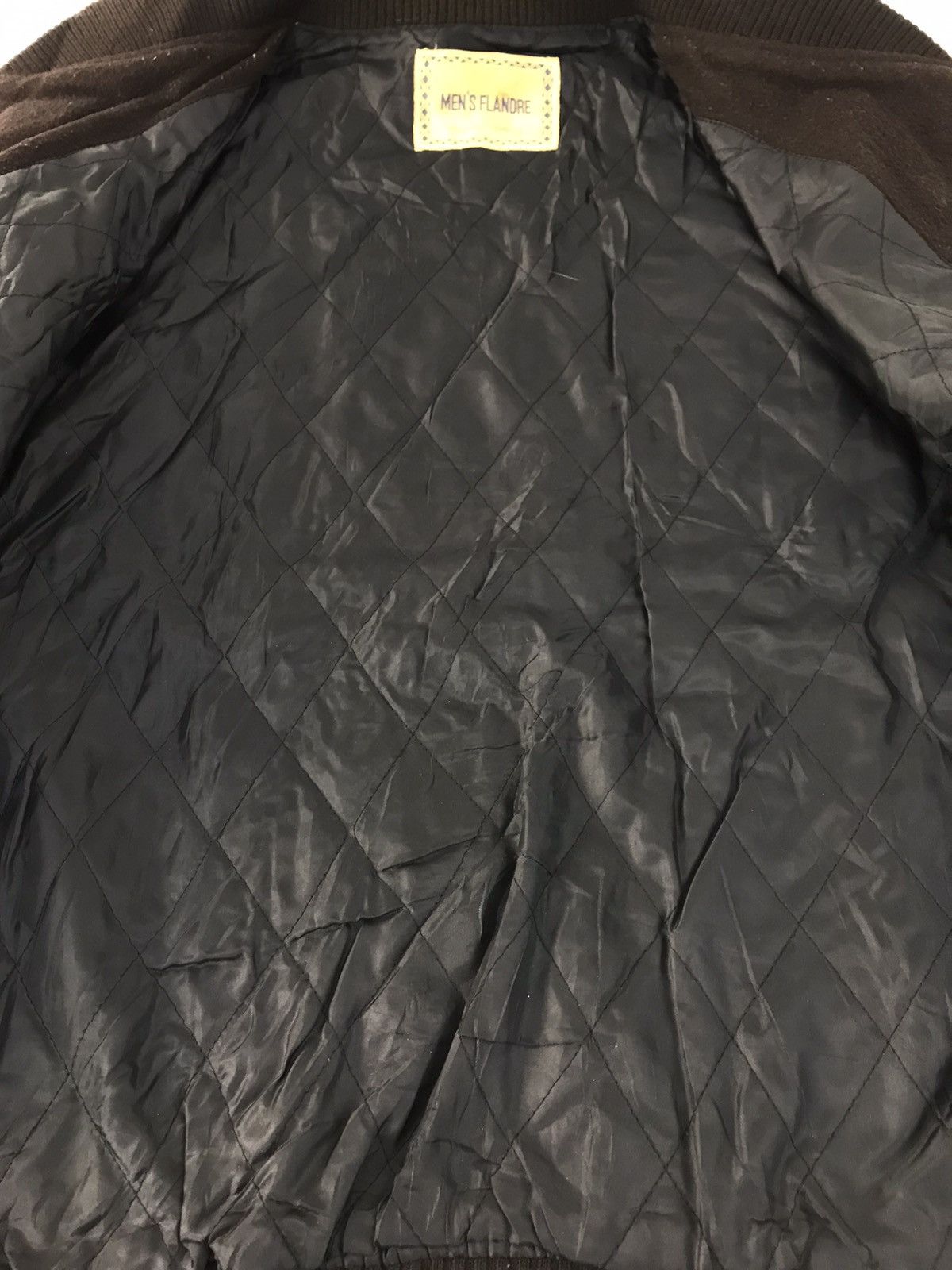 Japanese Brand Men’s Flandre Varsity Jacket Leather Quilted Padded Inner Size US M / EU 48-50 / 2 - 6 Thumbnail