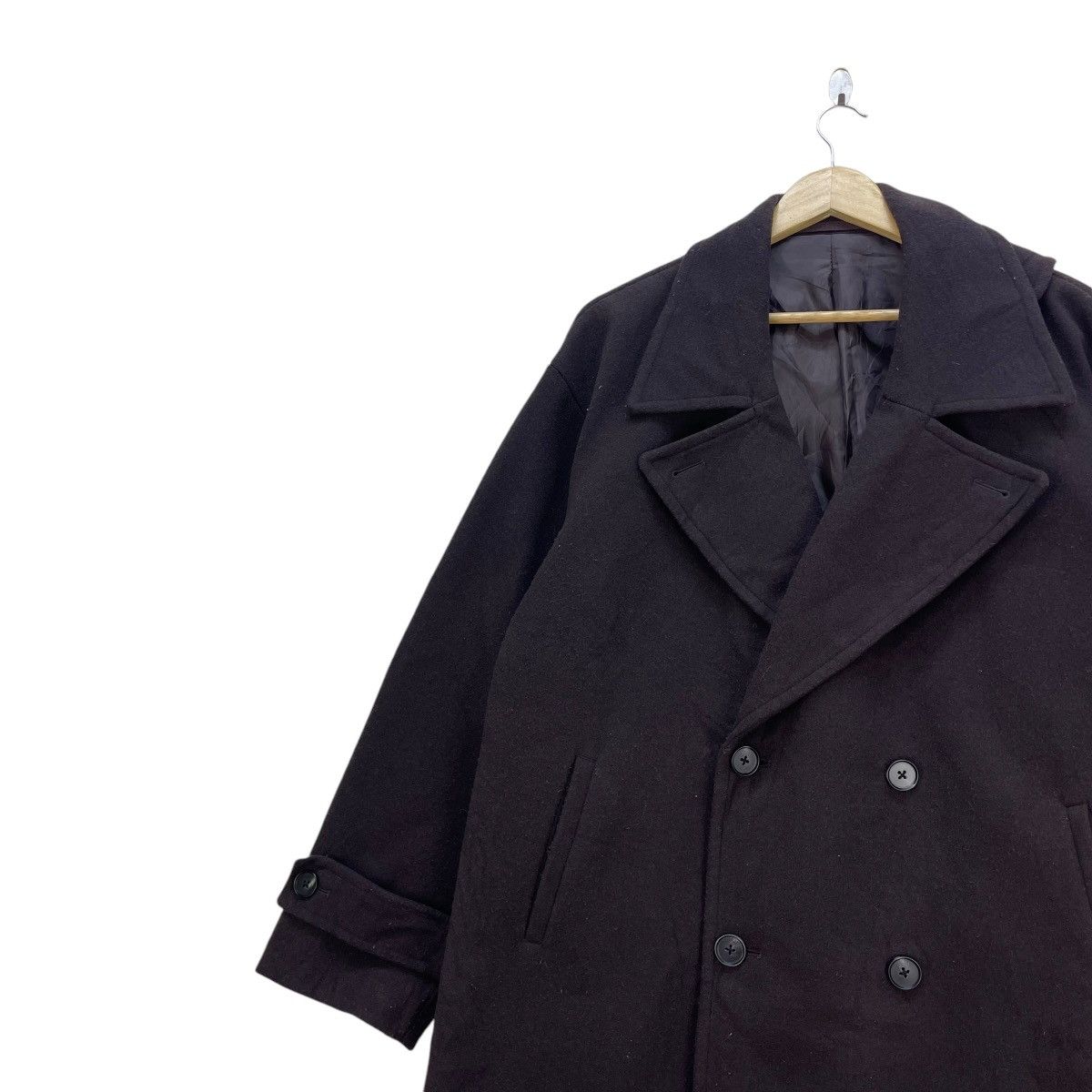 Autumn Cashmere × Takeo Kikuchi 💥Takeo Kikuchi Double Breast Over Coat Jacket Size US L / EU 52-54 / 3 - 4 Thumbnail