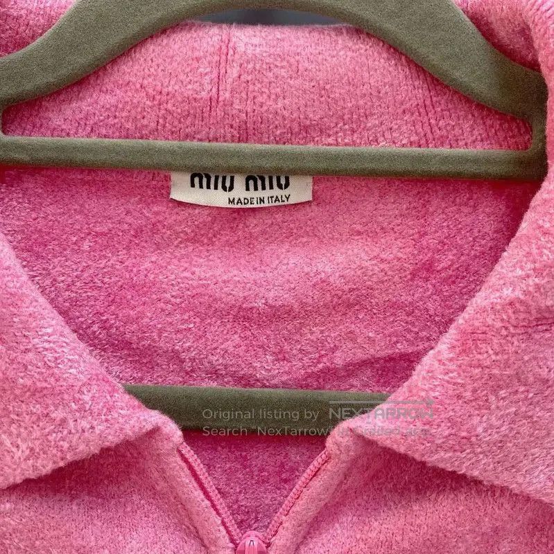 Miu Miu Miu Miu Coral Pink Women's Cardigan . Size L / US 10 / IT 46 - 5 Thumbnail