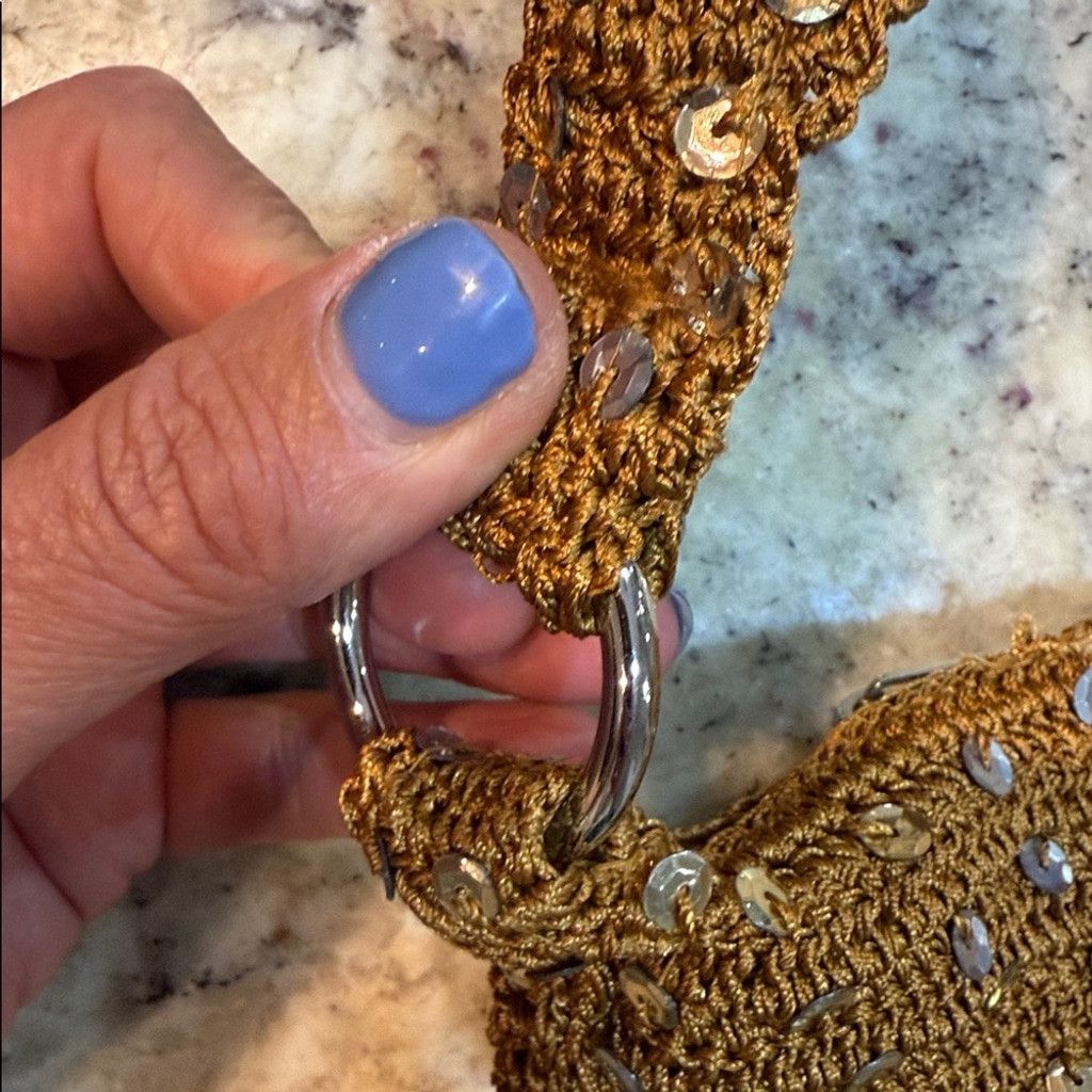 Free People Free People Sequin Shoulder Bag in Copper Size ONE SIZE - 6 Thumbnail