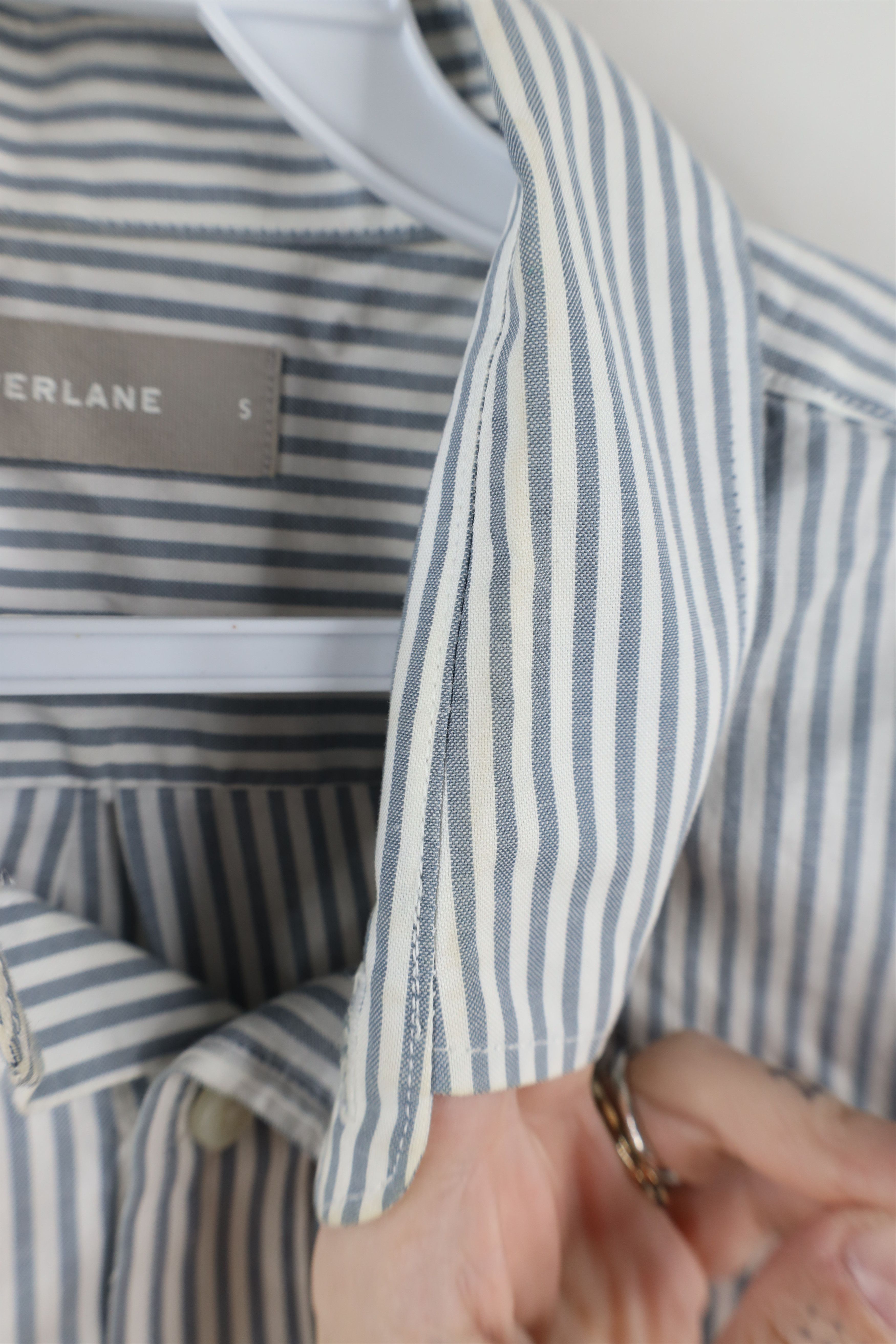 Everlane × Vintage Everlane Long Sleeve Oxford Collared Button Down Shirt Size US S / EU 44-46 / 1 - 9 Thumbnail