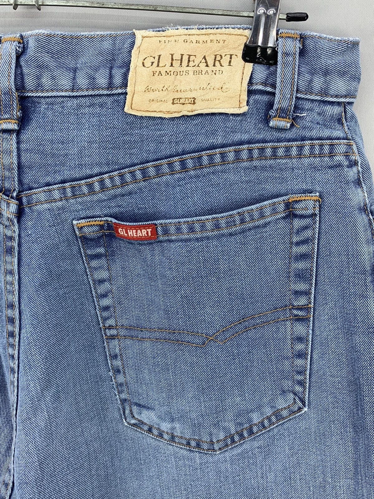 Japanese Brand Vintage Japan GL Heart Big John Baggy Tapered Jeans W31 Size US 31 - 11 Thumbnail