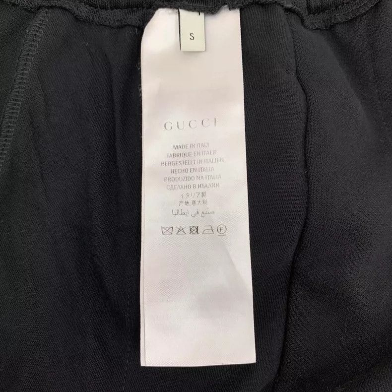 Gucci Gucci Size S Black side striped diamond drawstring casual Size US 29 - 7 Thumbnail