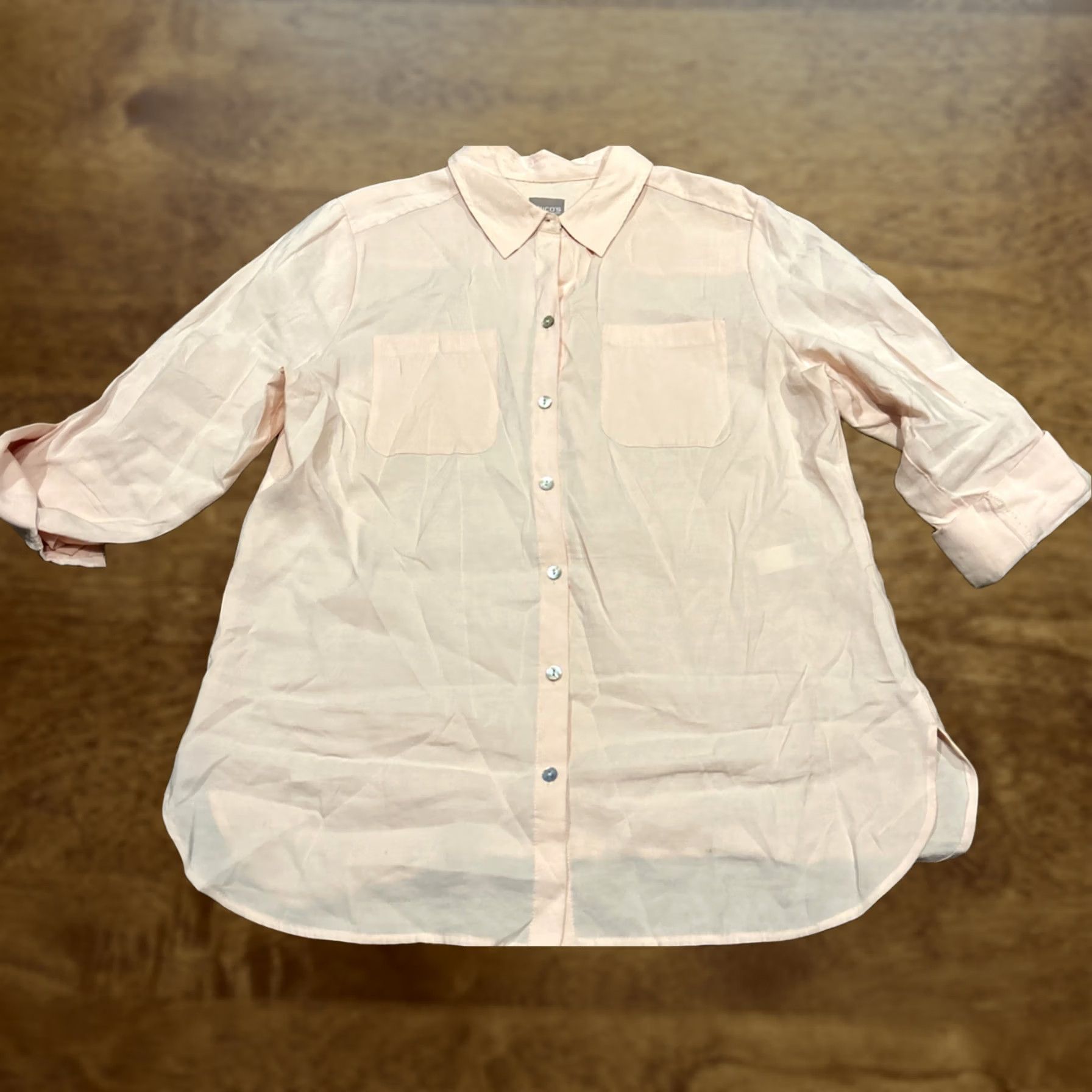 Vintage Chico's Shirt Button-Up 1 Women Size XS / US 0-2 / IT 36-38 - 1 Thumbnail