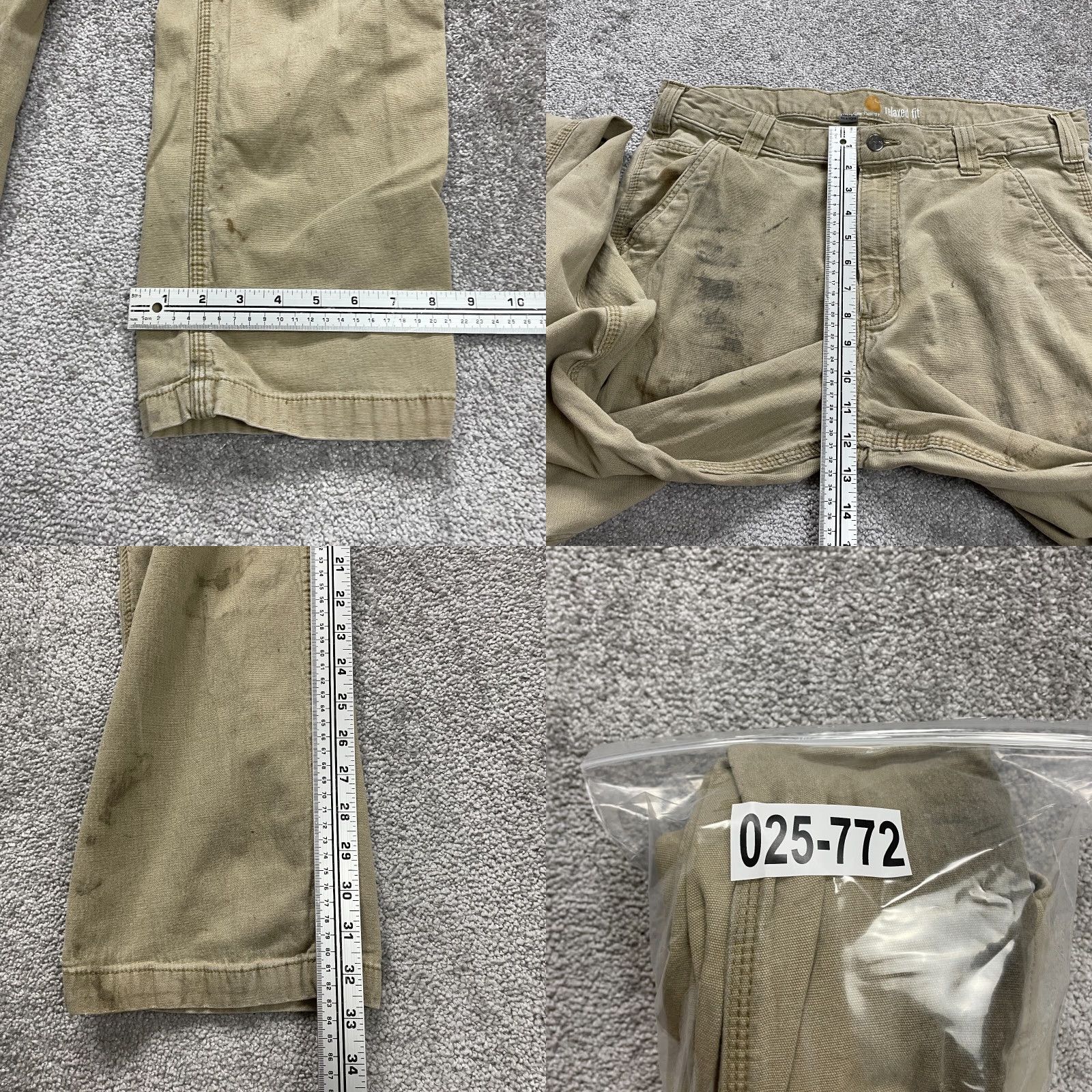 Carhartt Carhartt Relaxed Fit Carpenter Work Pants Mens 36x33 Brown Straight Leg Casual Size US 36 / EU 52 - 10 Thumbnail