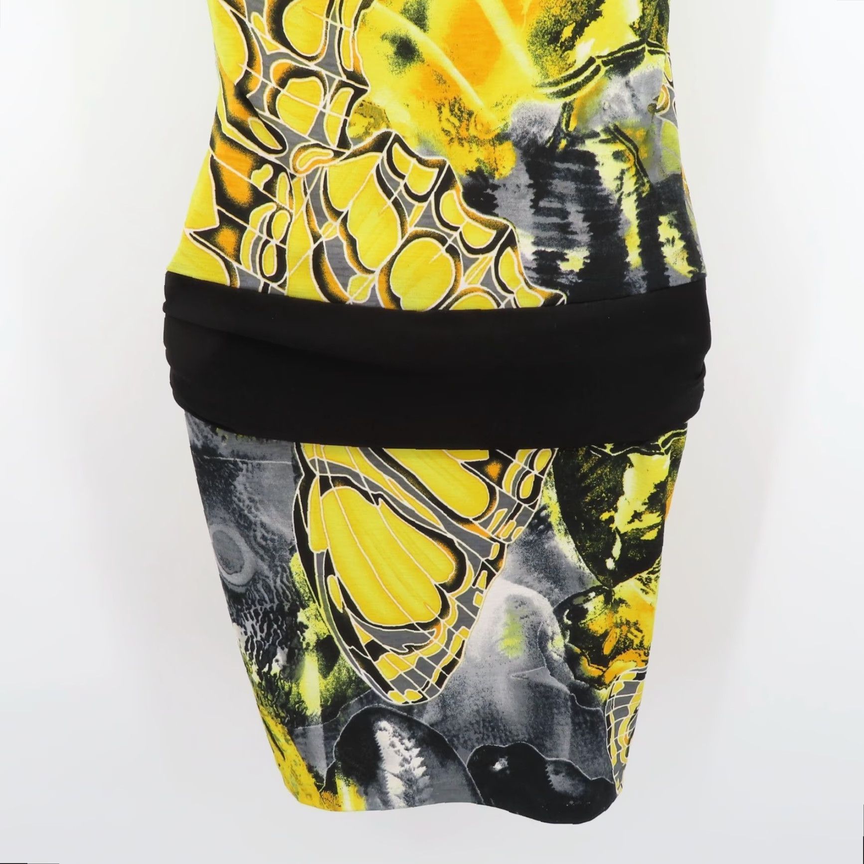 Vintage VINTAGE Cache Women S Yellow Black Butterfly Wing Print Halter Dress Sleeveless Short Dress 00s 2000s Women’s Style Tank Dress Boys? Wait Size S / US 4 / IT 40 - 6 Thumbnail