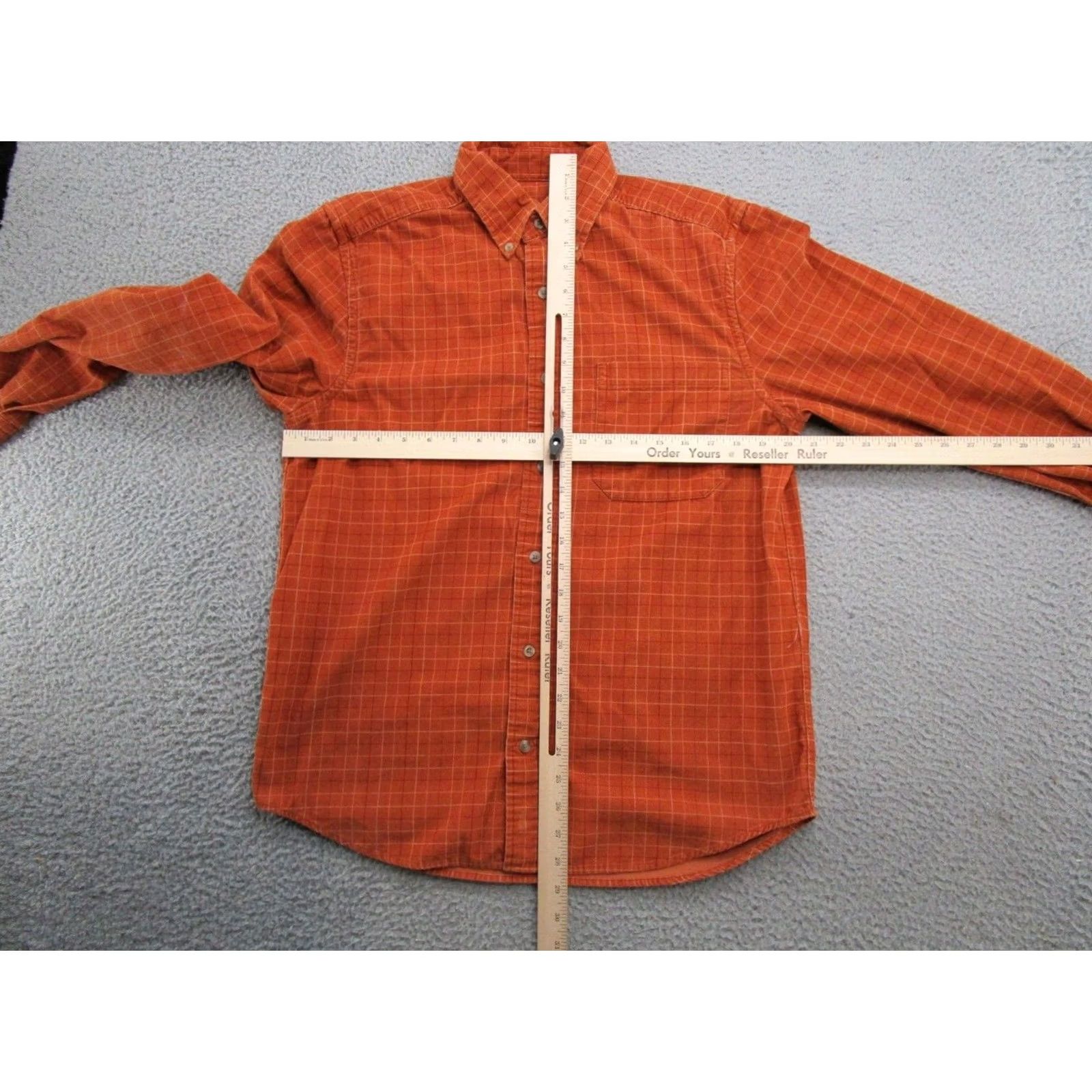 Eddie Bauer VINTAGE Eddie Bauer Mens Orange Corduroy Button-Down Long Sleeve Shirt S Jump to Primed Size US S / EU 44-46 / 1 - 5 Thumbnail
