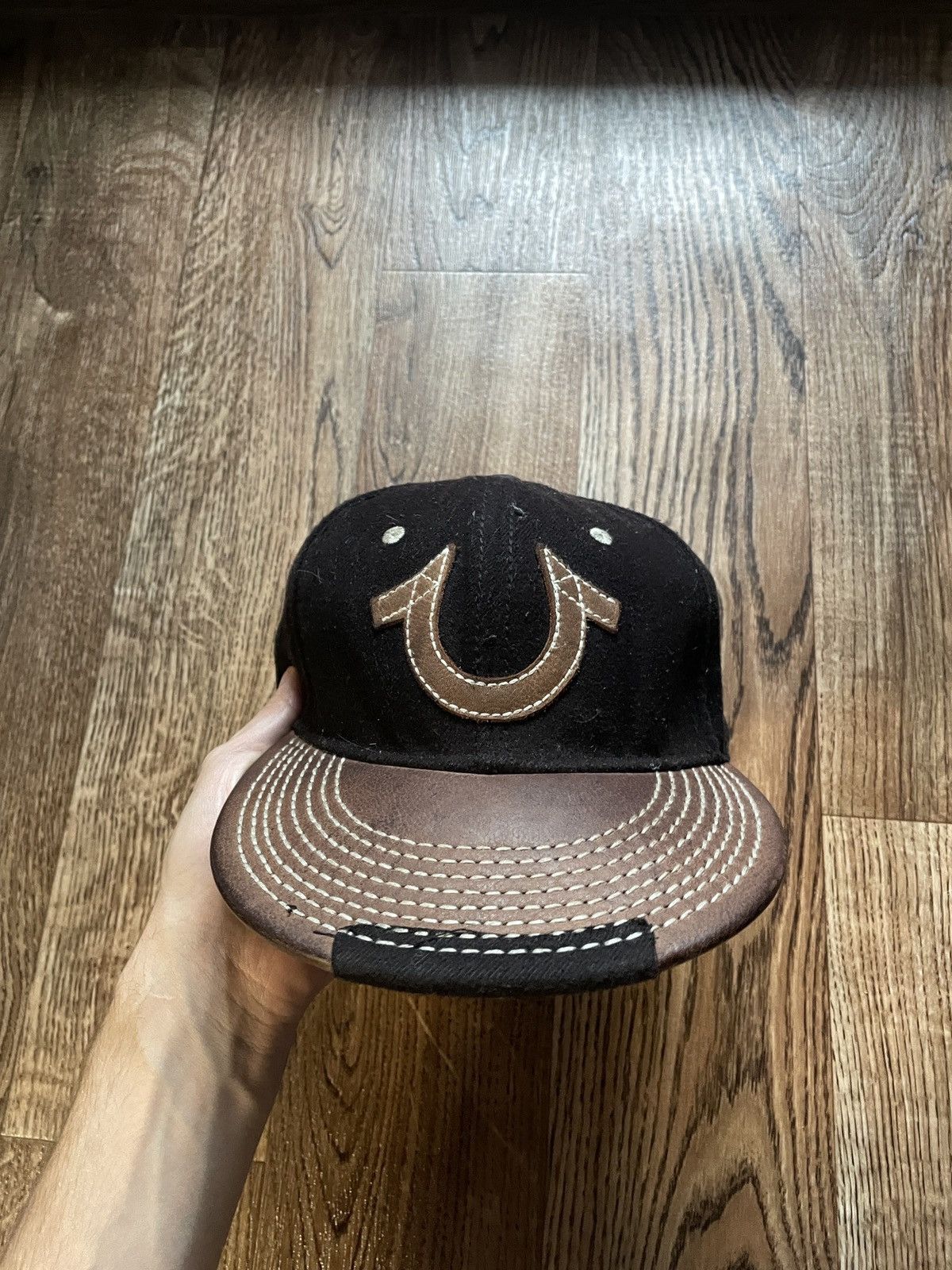 True Religion TRUE RELIGION Cap Distressed Style x Rare x Leather Size ONE SIZE - 2 Thumbnail
