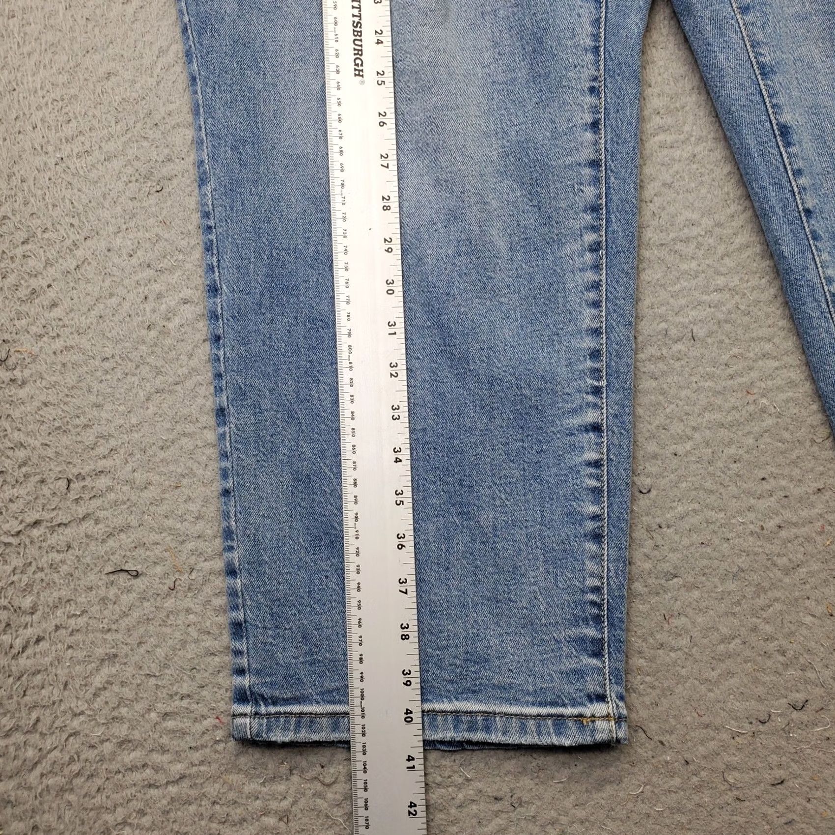 Vintage Universal Thread Skinny Jeans Women 24/R Blue Denim High Rise Stretch Jeans Womens Size 24 Blue Denim Skinny/Straight Style Size 42" / US 20 - 3 Thumbnail