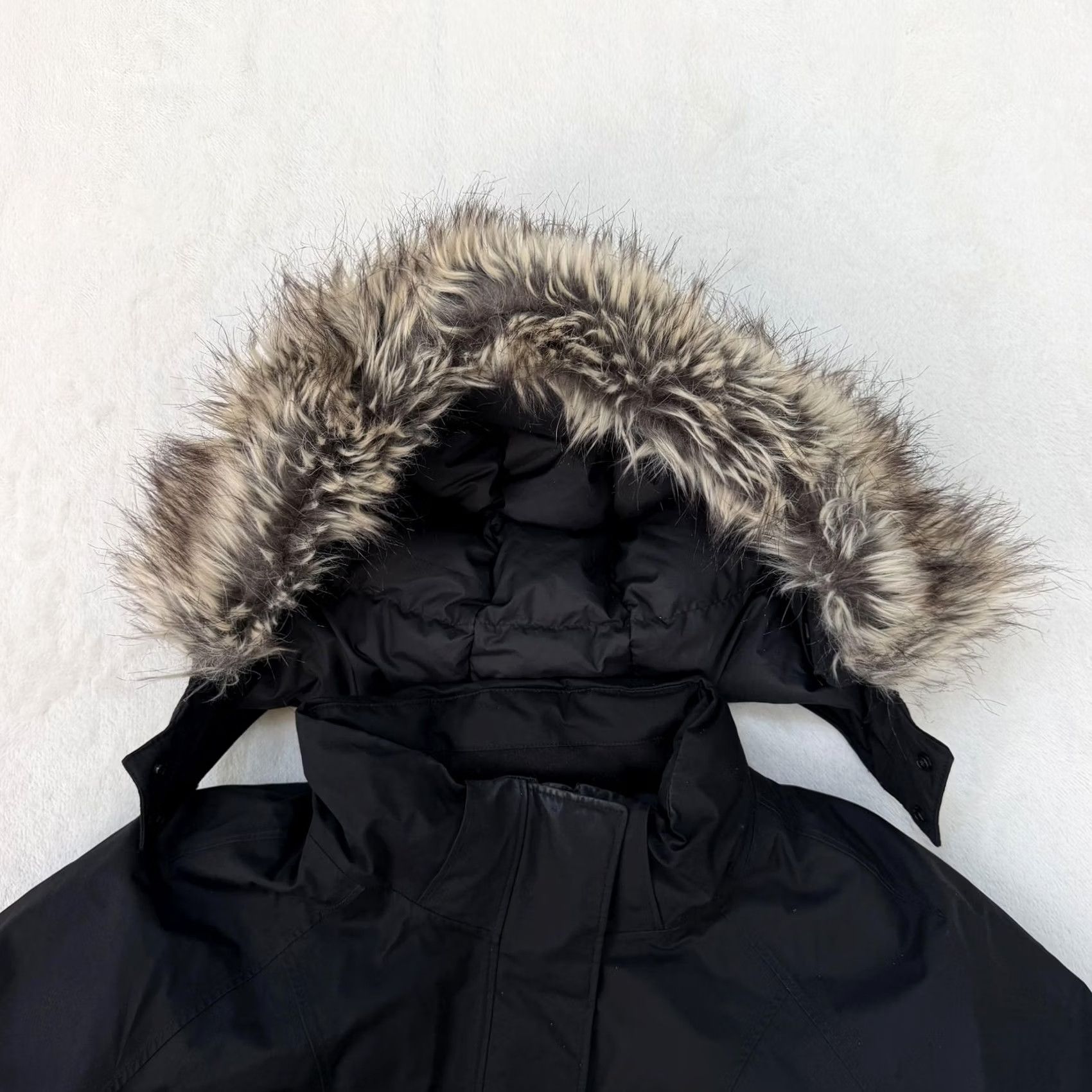 The North Face The North Face Coat Womens XL Black Insulated Hooded Full Zip Fur Trim Long Jacket Size XL / US 12-14 / IT 48-50 - 2 Thumbnail