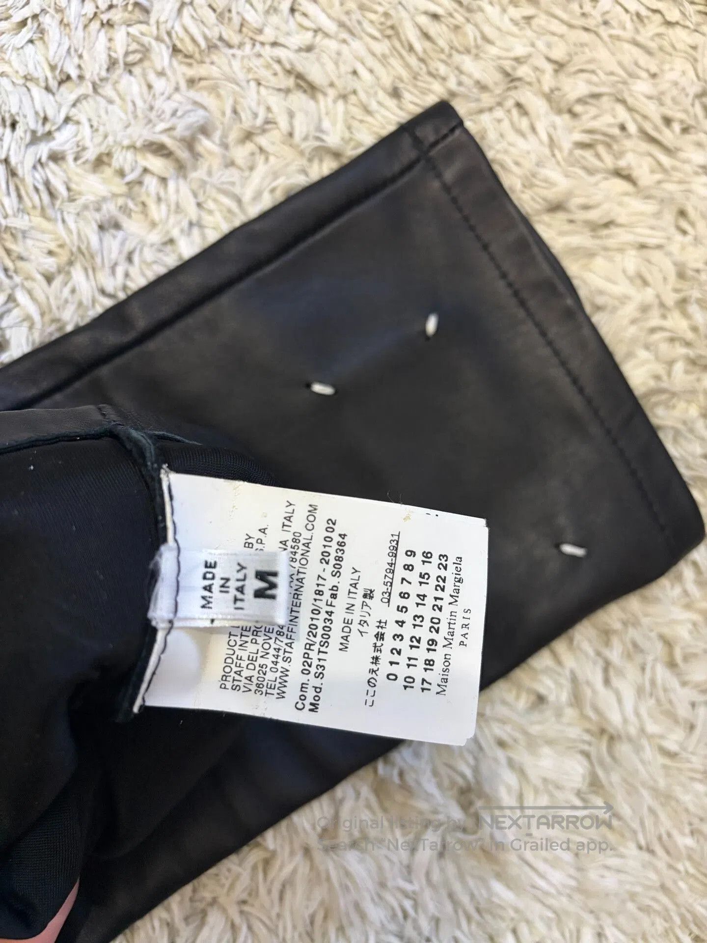 Maison Margiela Maison Martin Margiela Black Long Fingerless Gloves. Size ONE SIZE - 6 Thumbnail