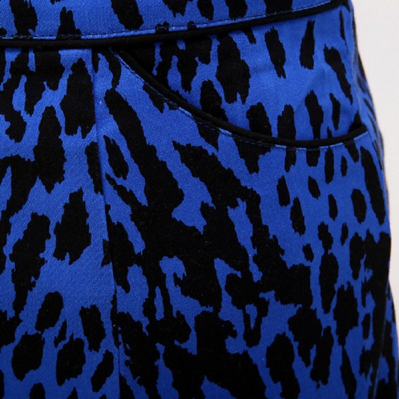 Other Pencil skirt vintage style leopard print blue skirts Size 32" / US 10 / IT 46 - 5 Thumbnail