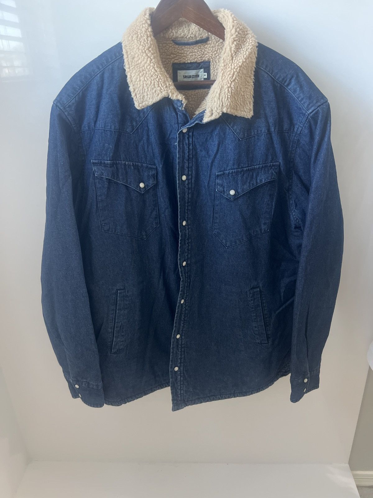 Taylor Stitch Taylor Stitch Sherpa Lined Denim Ranch Jacket Size 46 Size US M / EU 48-50 / 2 - 2 Thumbnail