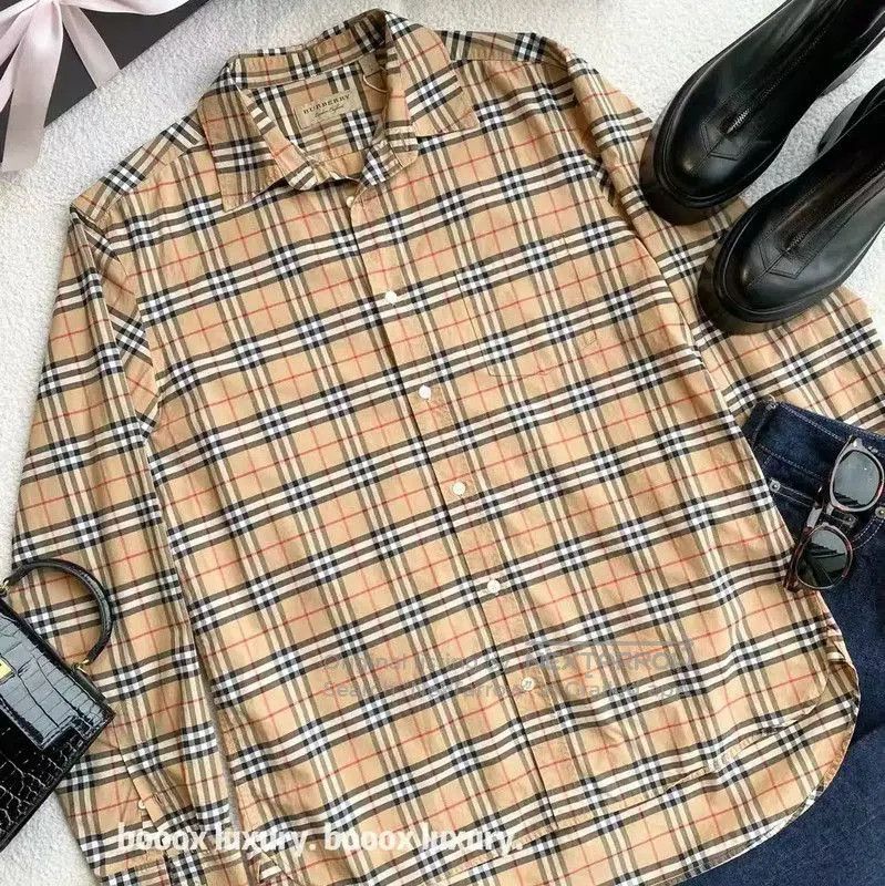Burberry Burberry Multicolor Cotton Long Sleeve Shirt. Size L / US 10 / IT 46 - 4 Thumbnail