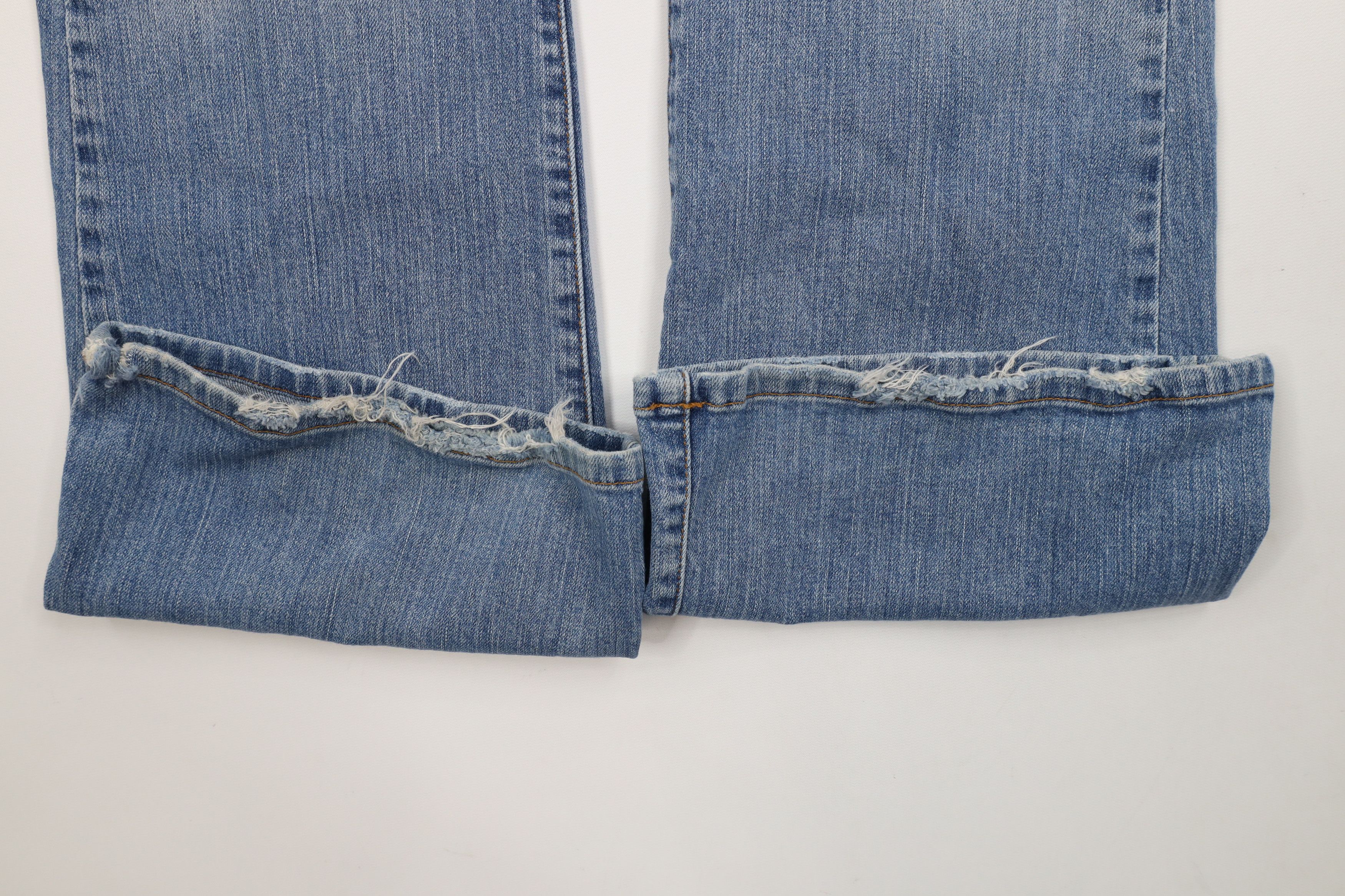 Lucky Brand × Vintage Vintage 90s Y2K Lucky Brand Flared Babydoll Denim Jeans USA Size 32" / US 10 / IT 46 - 6 Thumbnail