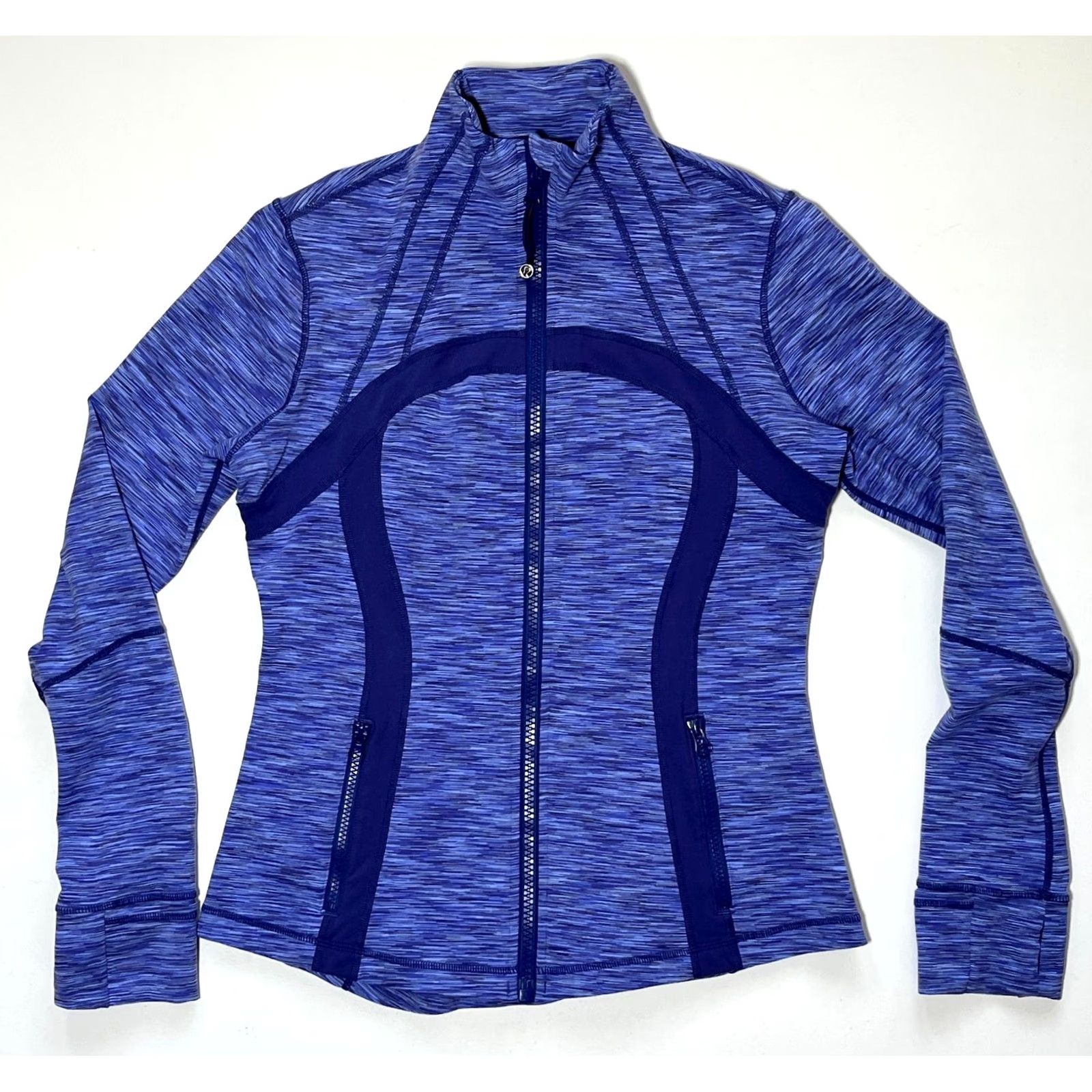 Lululemon Women’s Lululemon Define Jacket Blue Spacedye Pattern Sz 10 Activewear Jacket Womens Size L / US 10 / IT 46 - 4 Thumbnail