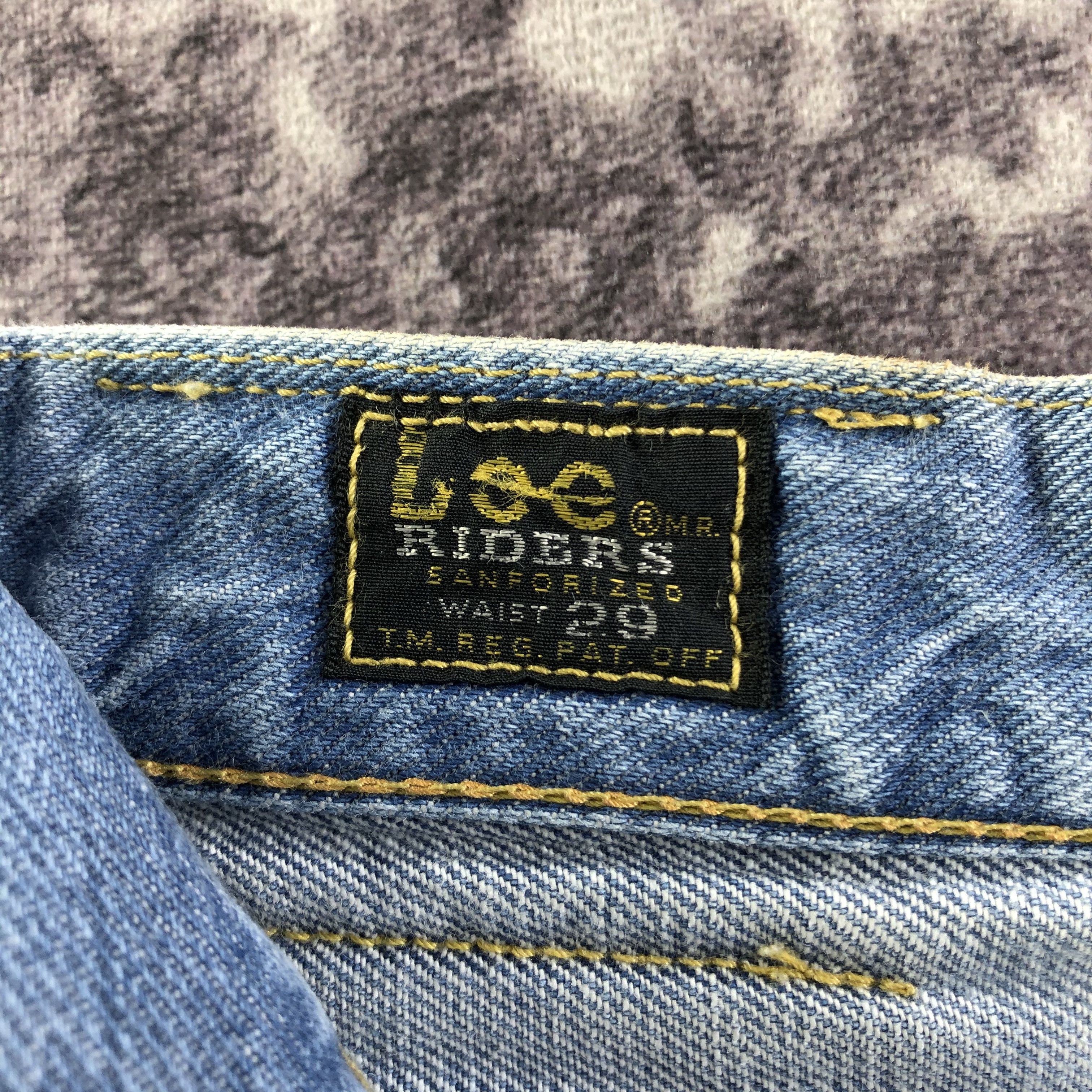 Lee × Vintage Vintage Blue Wash Lee Selvedge Jeans-JM3675 Size 29" - 10 Thumbnail
