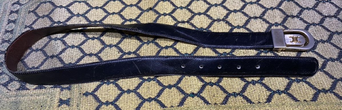 Celine × Vintage CELINE LEATHER BELT Size 36 - 6 Thumbnail