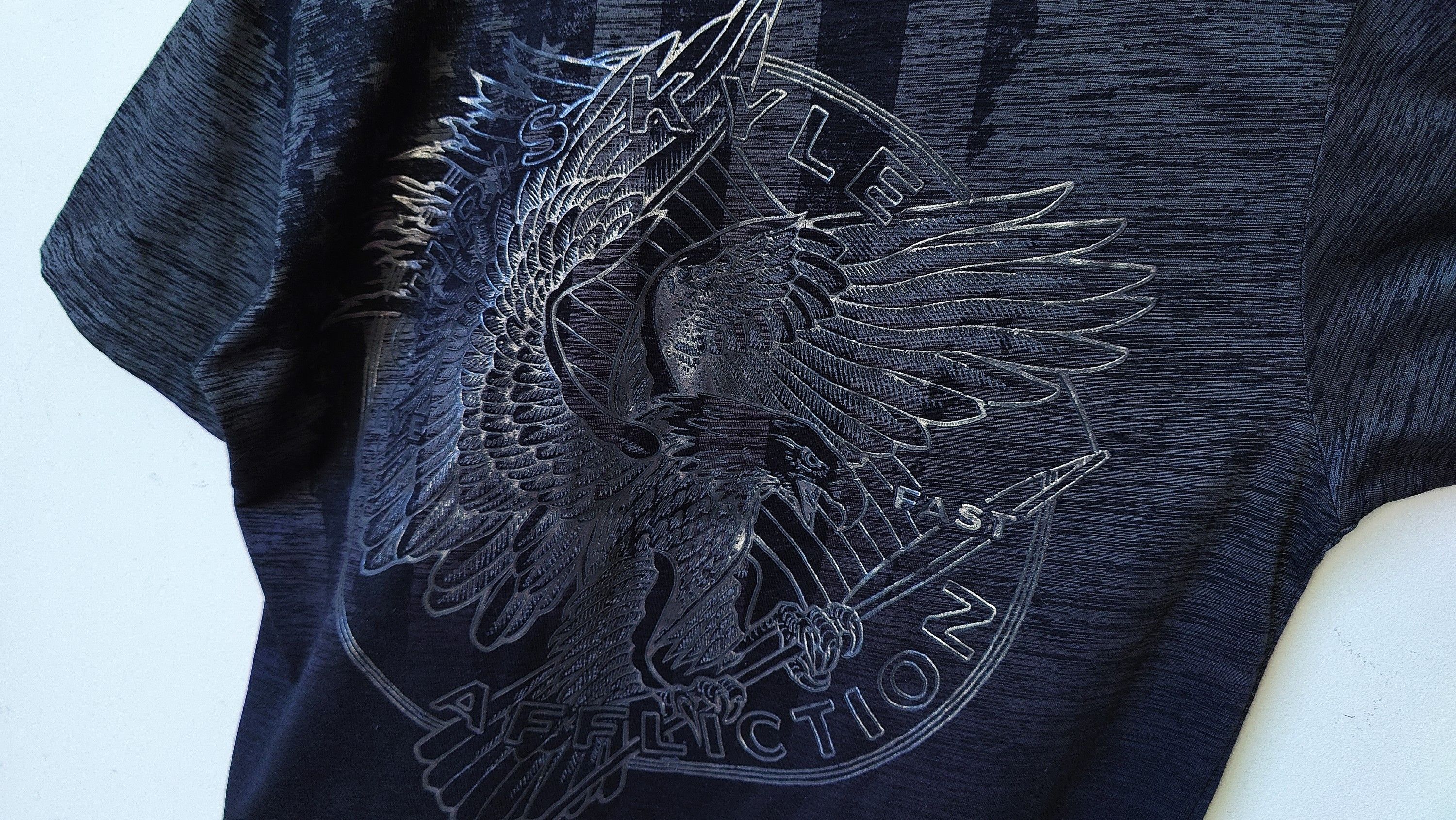 Affliction Affliction Y2K USA Flag Eagle x Chris Kyle Sniper Tshirt Size US L / EU 52-54 / 3 - 6 Thumbnail