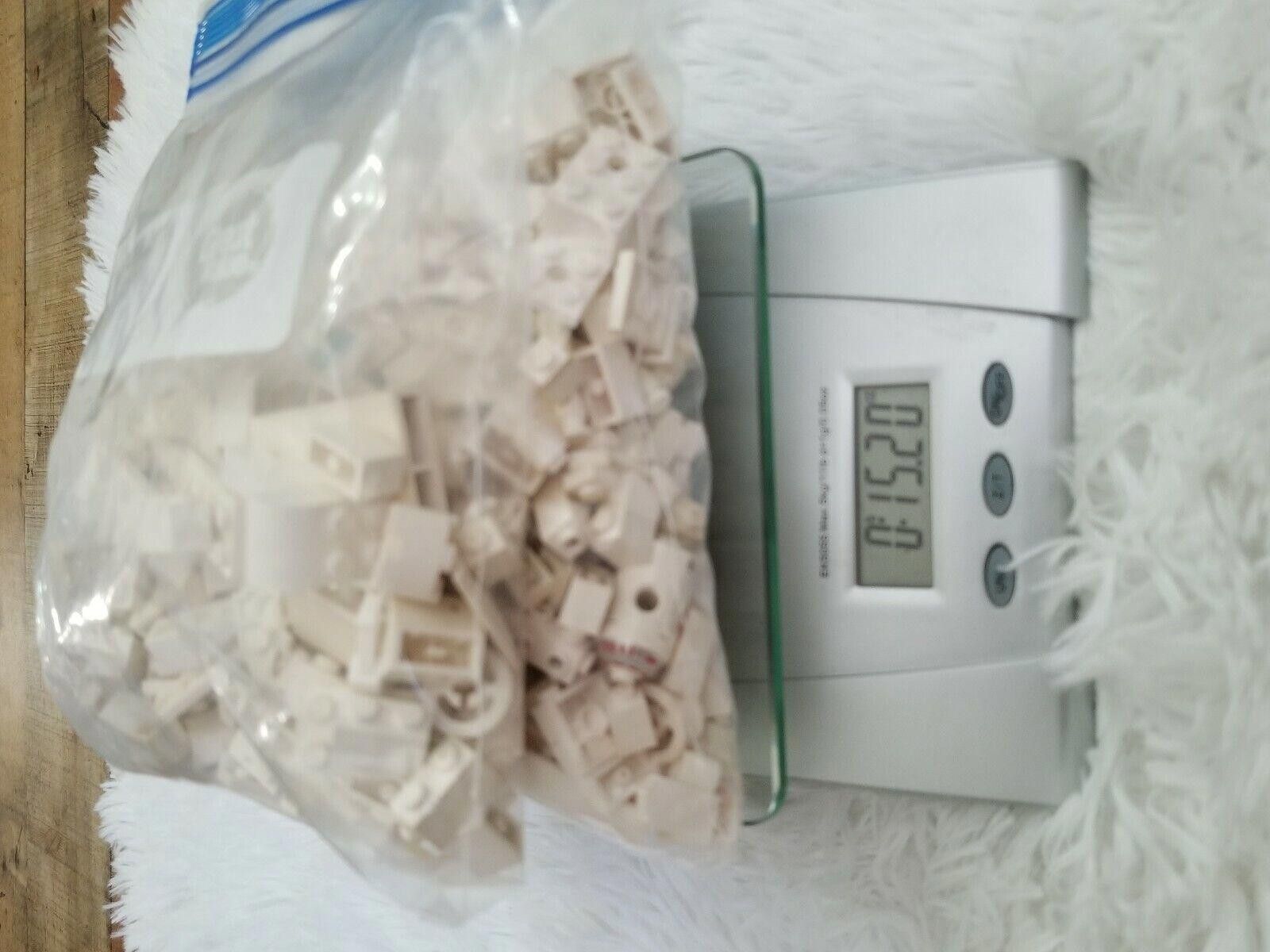 LEGO Mixed Lego Lot All White Color Sorted Bricks 15oz Mix Size ONE SIZE - 2 Thumbnail