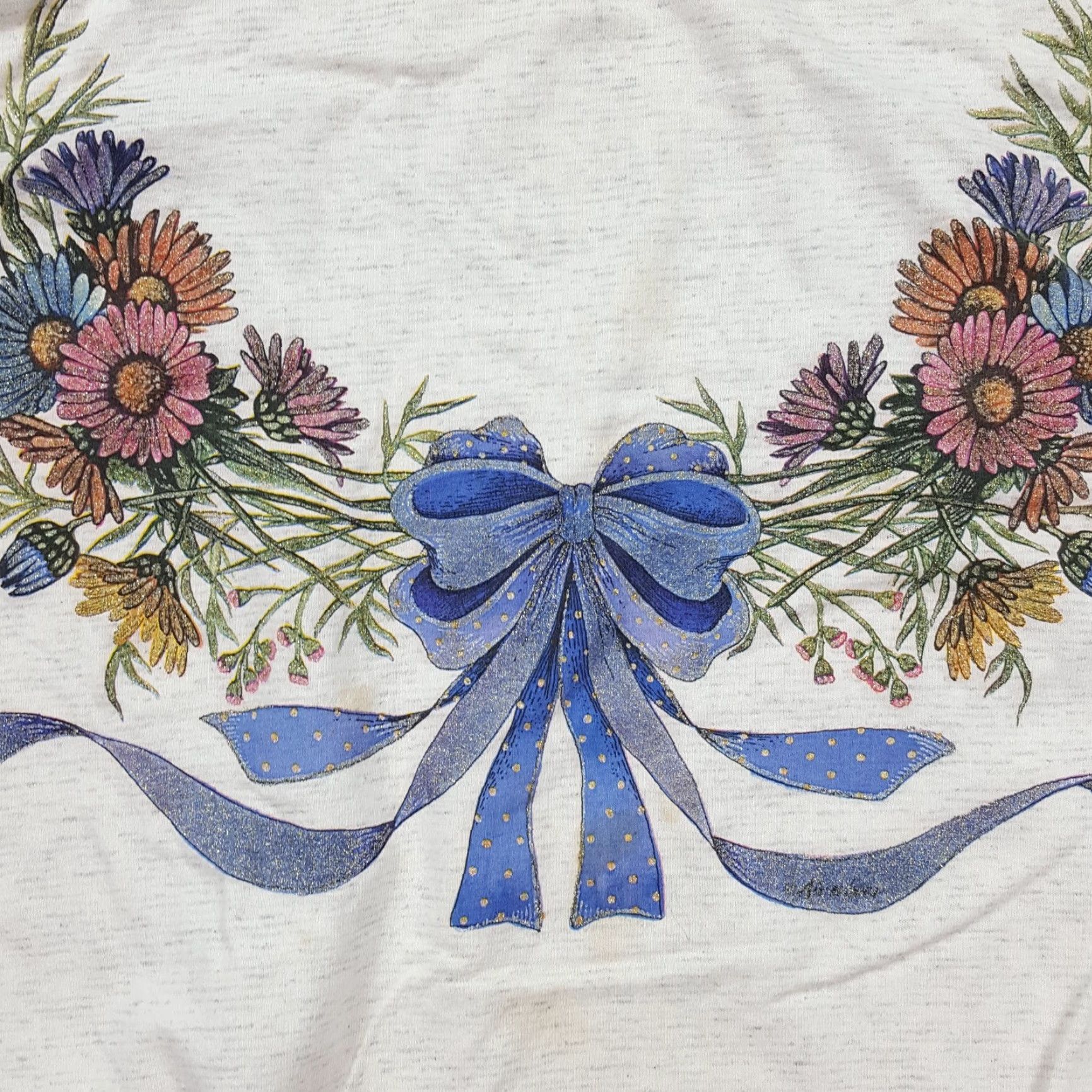 Etro VINTAGE BM Flower Collared Women's XL Sweatshirt Crewneck Pullover 80s 90s Retro Gray Cotton Polyester Polyblend Fleece Activewear Size XL / US 12-14 / IT 48-50 - 4 Thumbnail