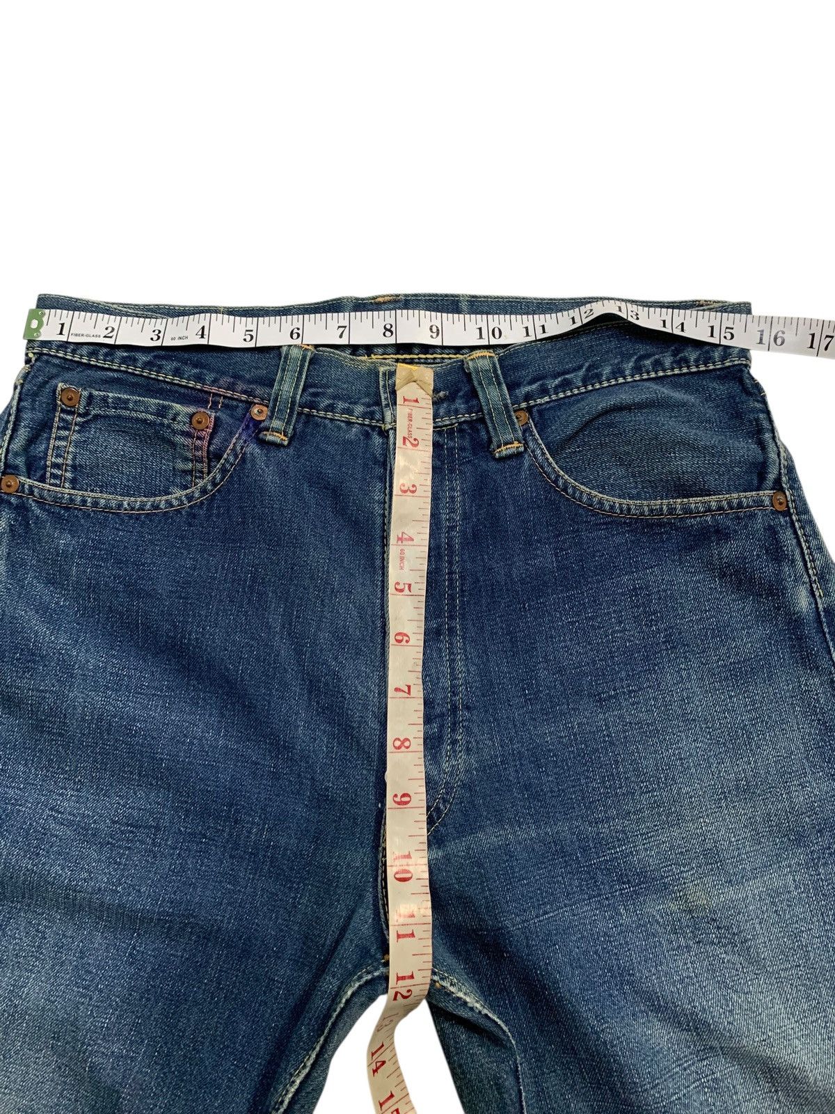 Warehouse VINTAGE WAREHOUSE SELVEDGE BUTTON FLY JAPANESE FADED DENIM Size US 31 - 18 Thumbnail