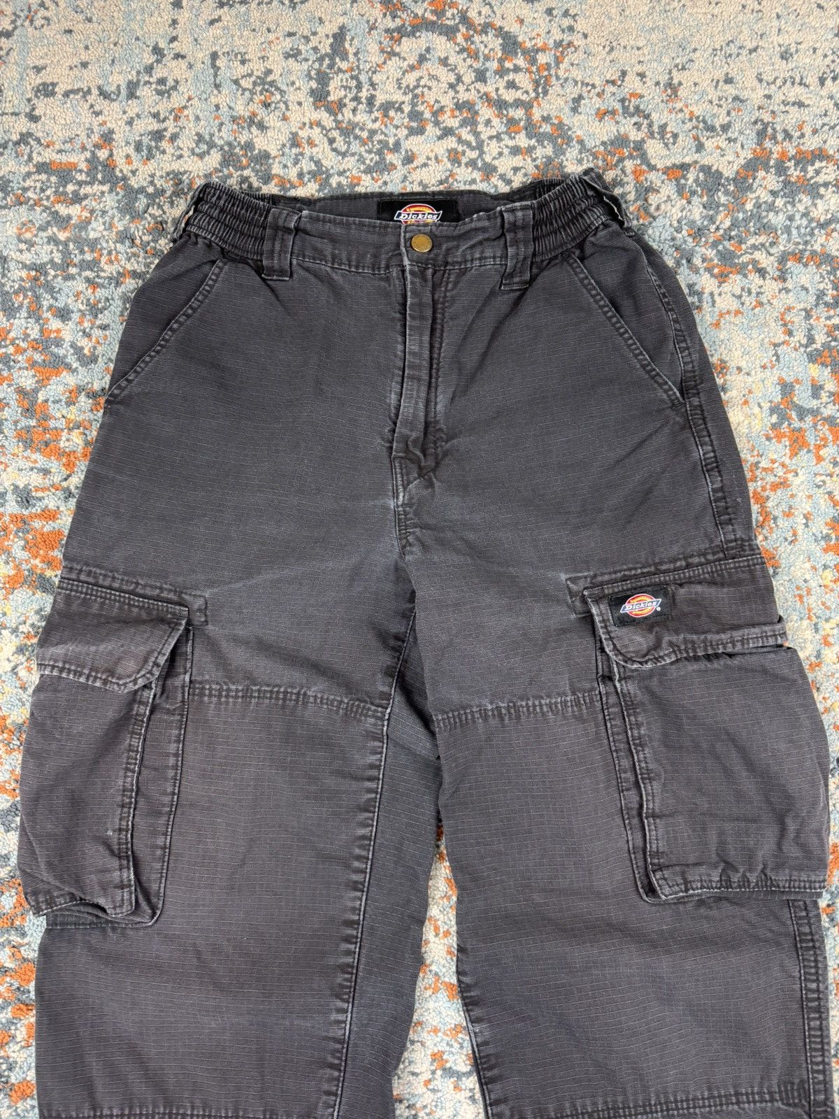 Dickies × Vintage Vintage 90s Dickies ripstop baggy cargo workwear pants faded Size US 26 / EU 42 - 5 Thumbnail