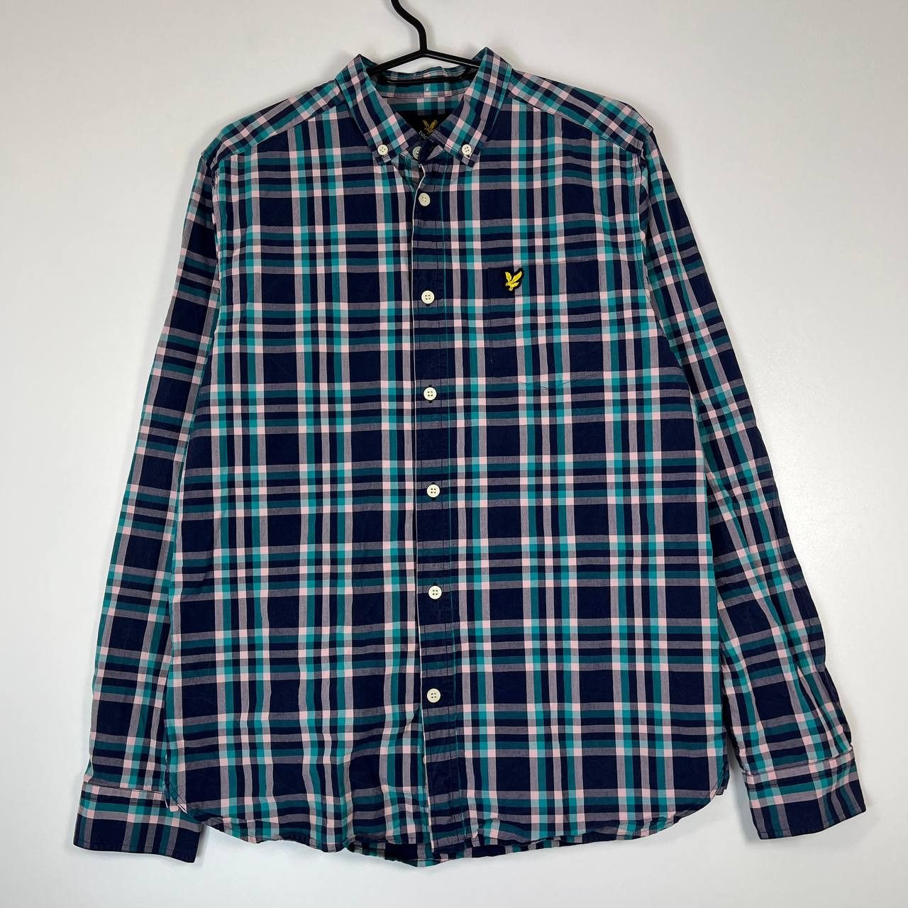 Lyle & Scott Lyle & Scott Men’s Plaid Shirt Blue Green Long Sleeve Size M Size US M / EU 48-50 / 2 - 1 Thumbnail