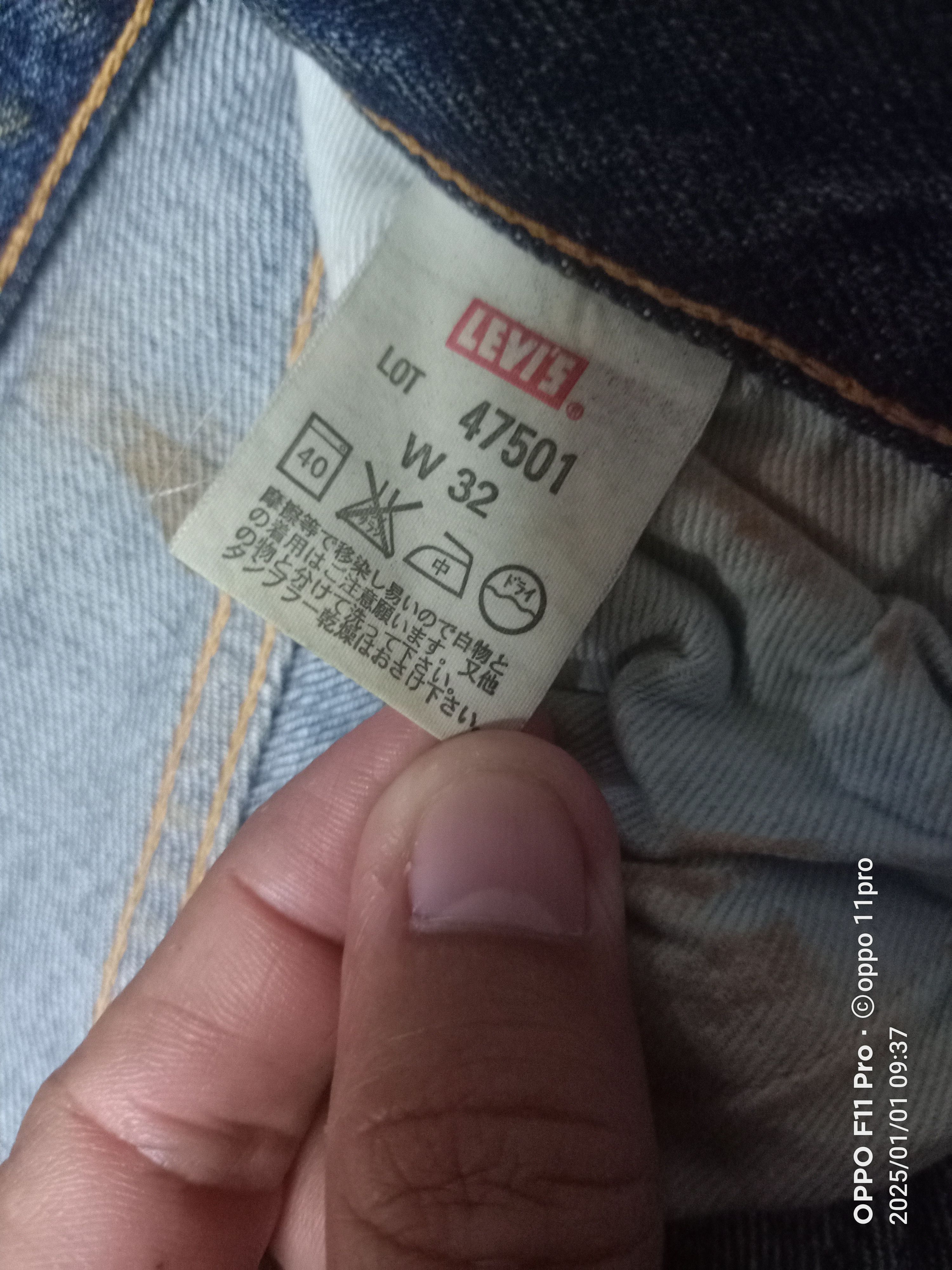 Japanese Brand × Levi's Vintage Clothing Levi's Lot 44501 Vintage Denim Stonewash Size US 30 / EU 46 - 6 Thumbnail