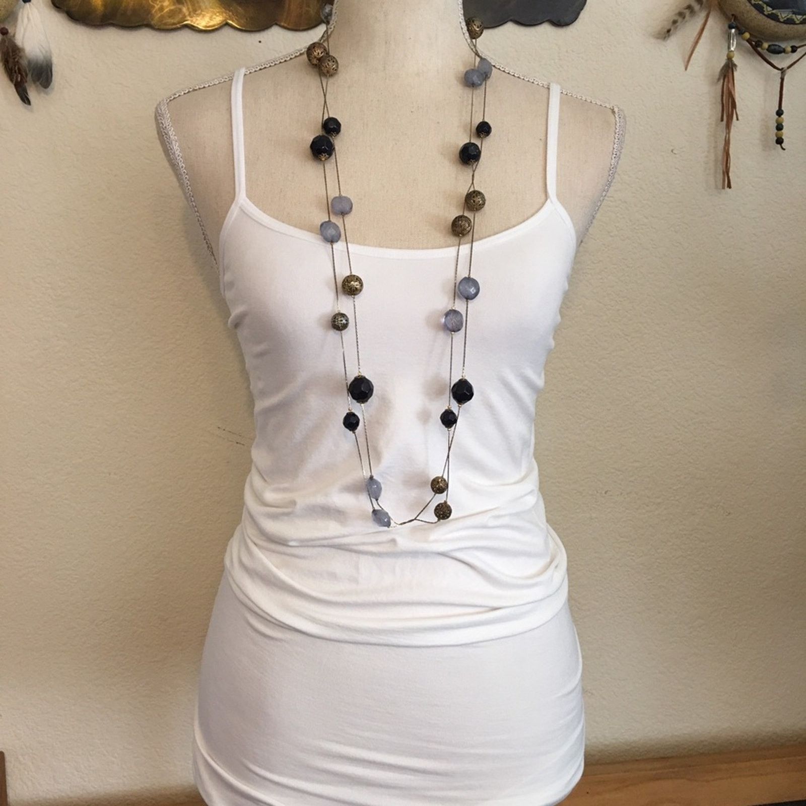 Jewelry Premier Designs long box chain & bead necklace Size ONE SIZE - 3 Thumbnail