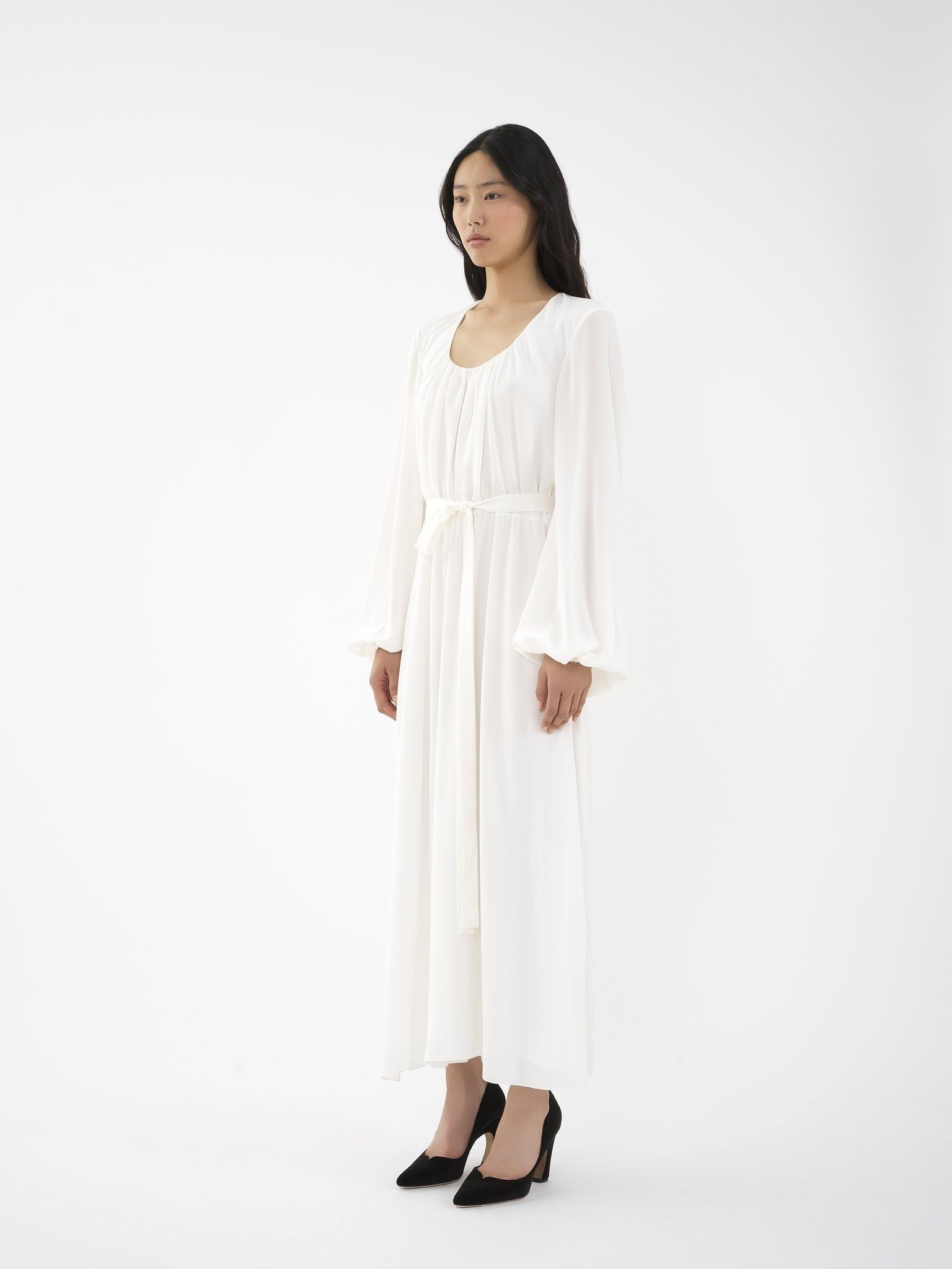 Chloe o1loc1c0325 CHC24 Dress in White Size XL / US 12-14 / IT 48-50 - 2 Thumbnail